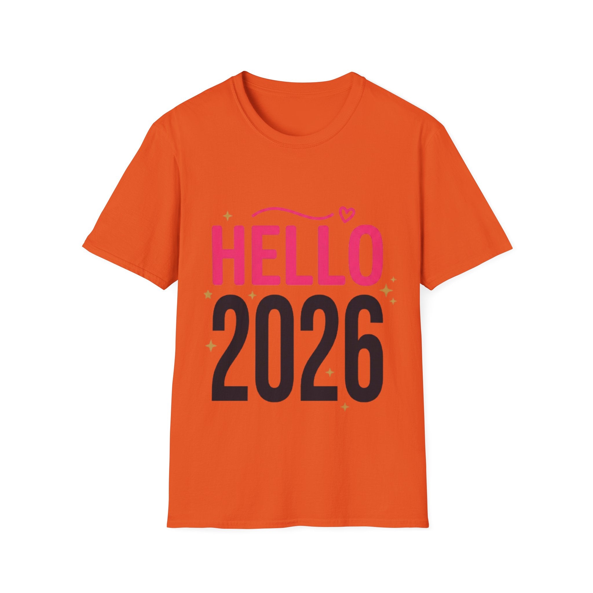 Hello 2026 Trendy Unisex Streetwear T-Shirt