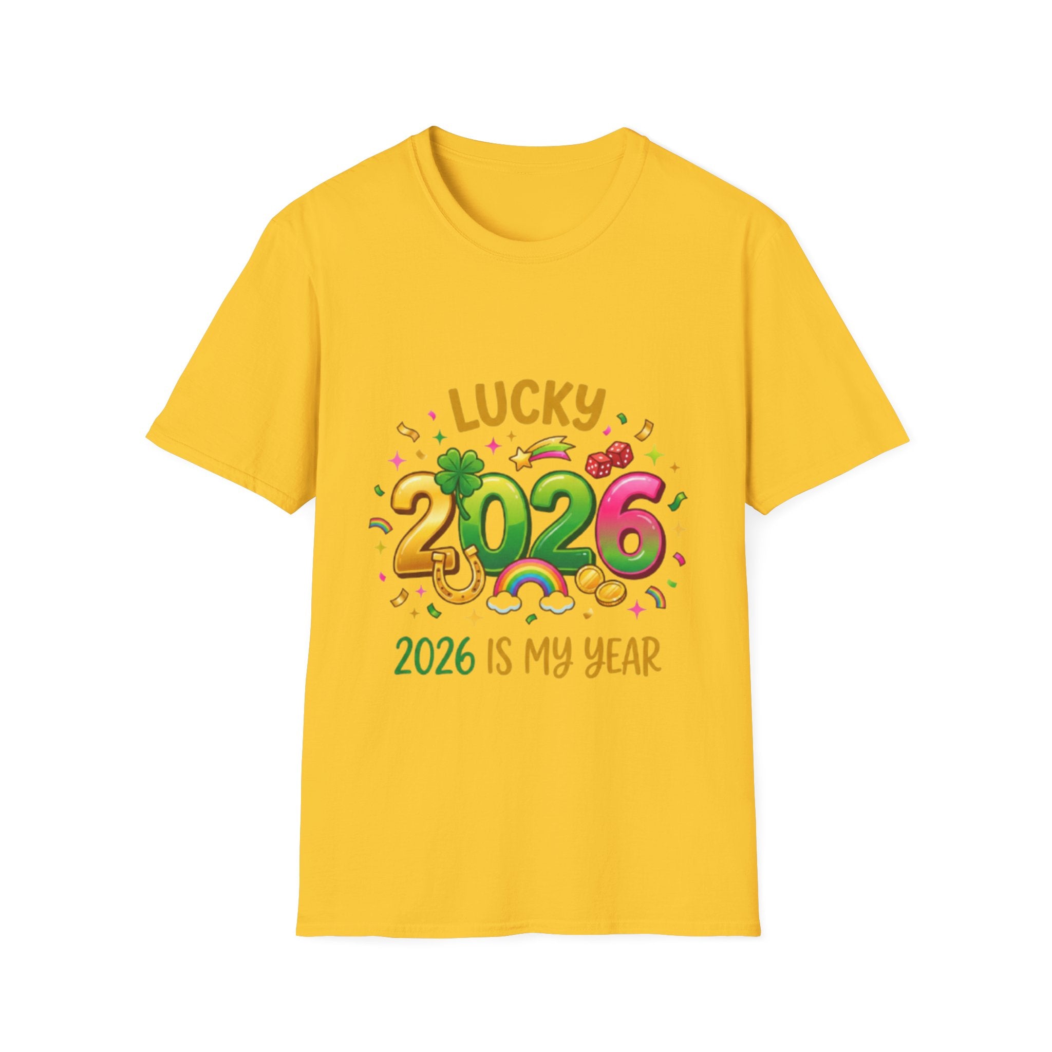 Lucky 2026 Streetwear T-Shirt - Trendy Urban Style