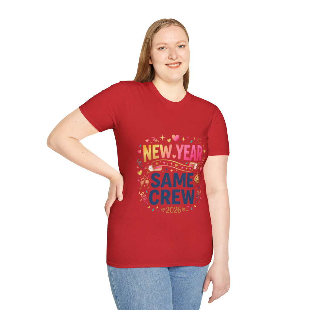 Trendy New Year Same Crew 2026 Streetwear Tee