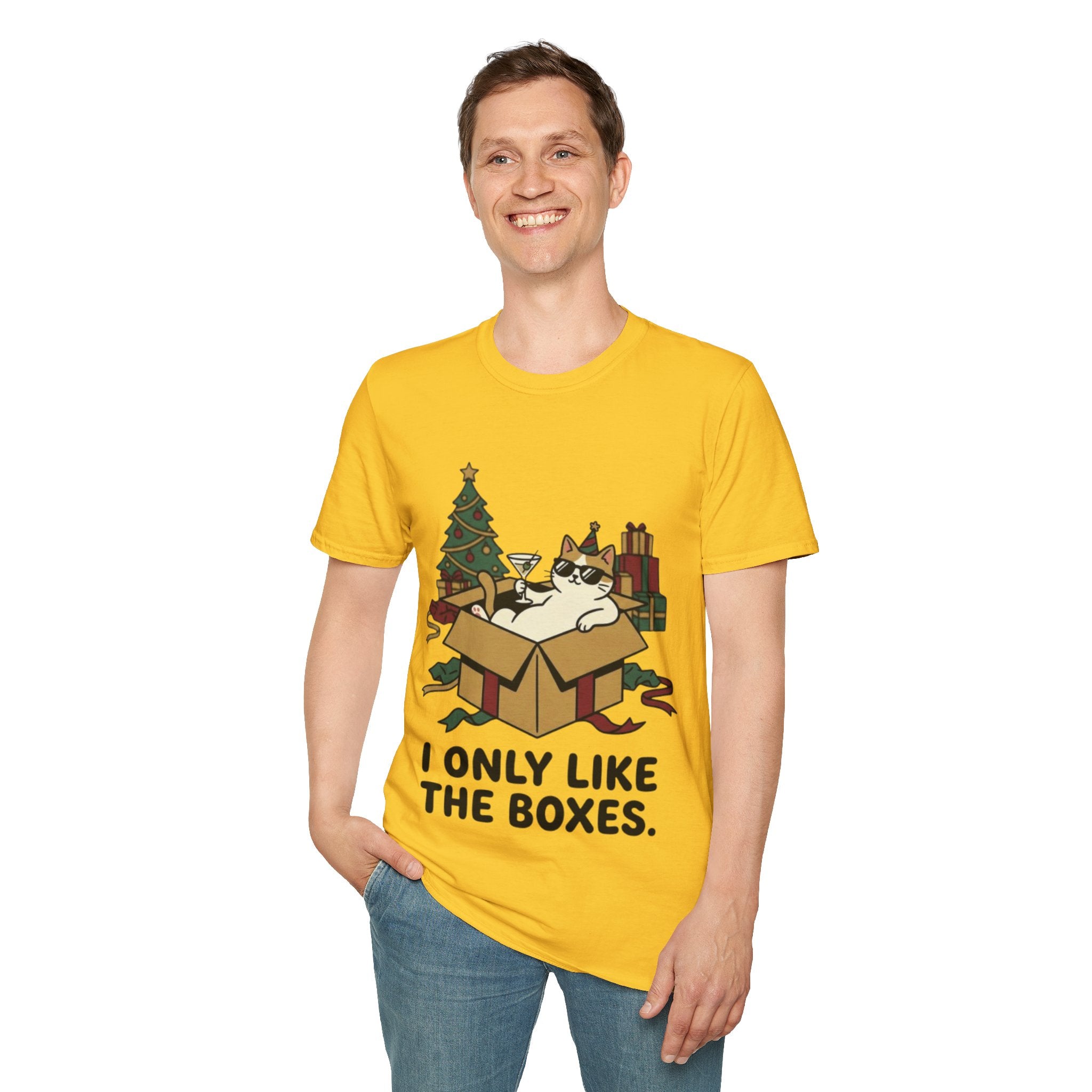 Cat Holiday Spirit Tee | Funny & Cool Christmas T-shirt