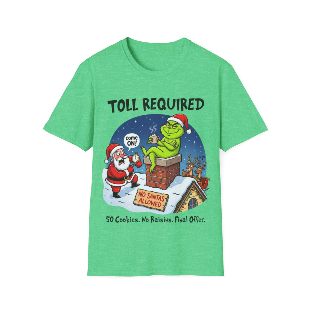Santa Blocked by Grinch Tee | Funny Grinch Christmas T-shirt