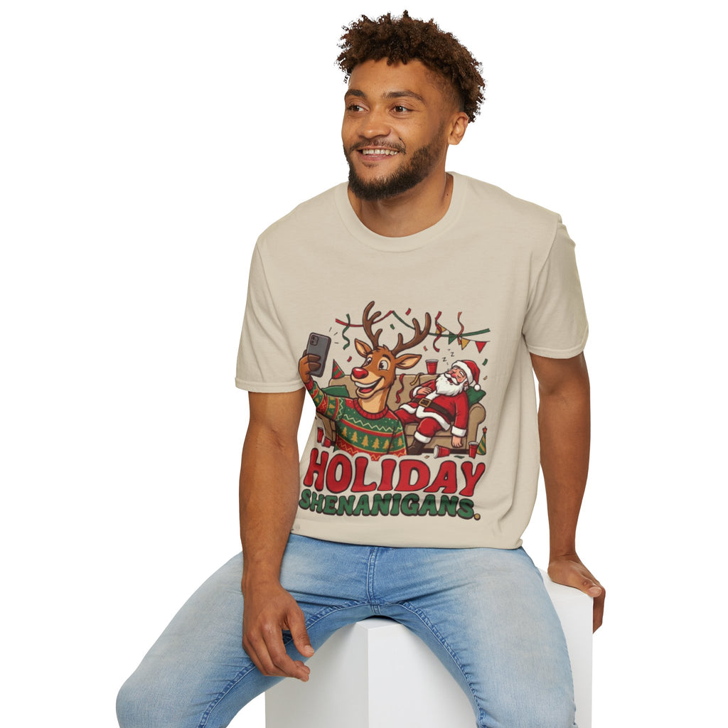 Holiday Shenanigans T-shirt | Funny Christmas Party Tee