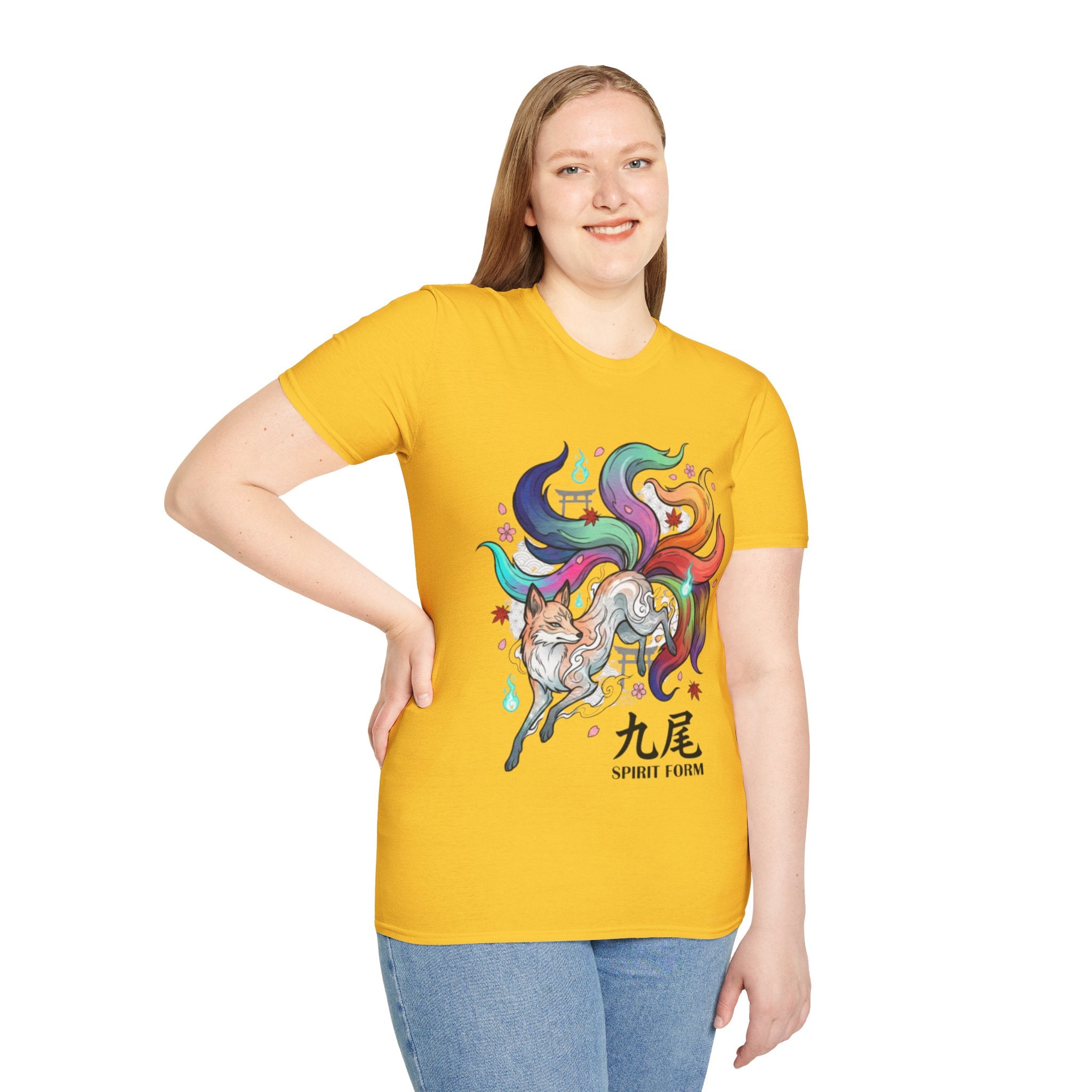 Mystical Nine-Tailed Fox Urban Streetwear Tee