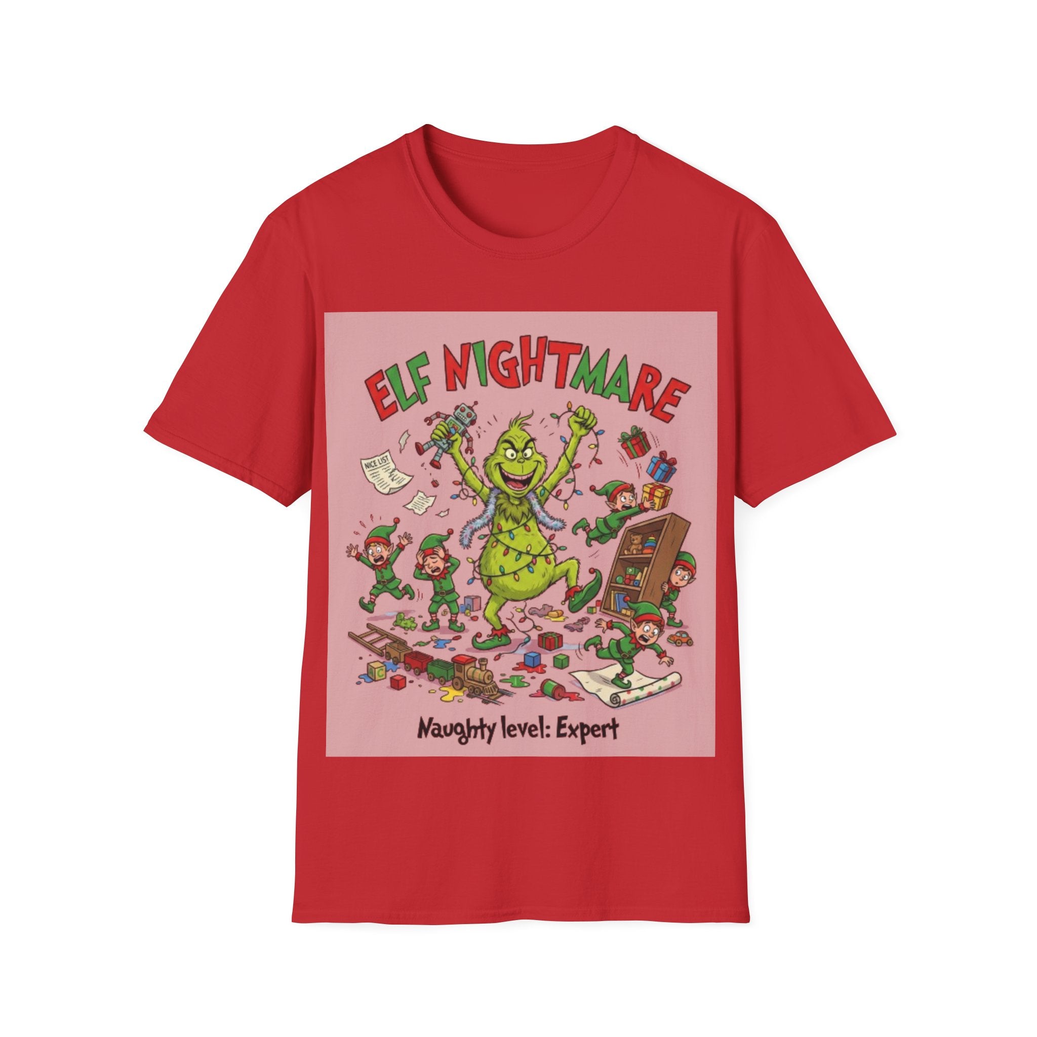 Grinch Elf Nightmare Tee | Funny Grinch Christmas Chaos T-shirt