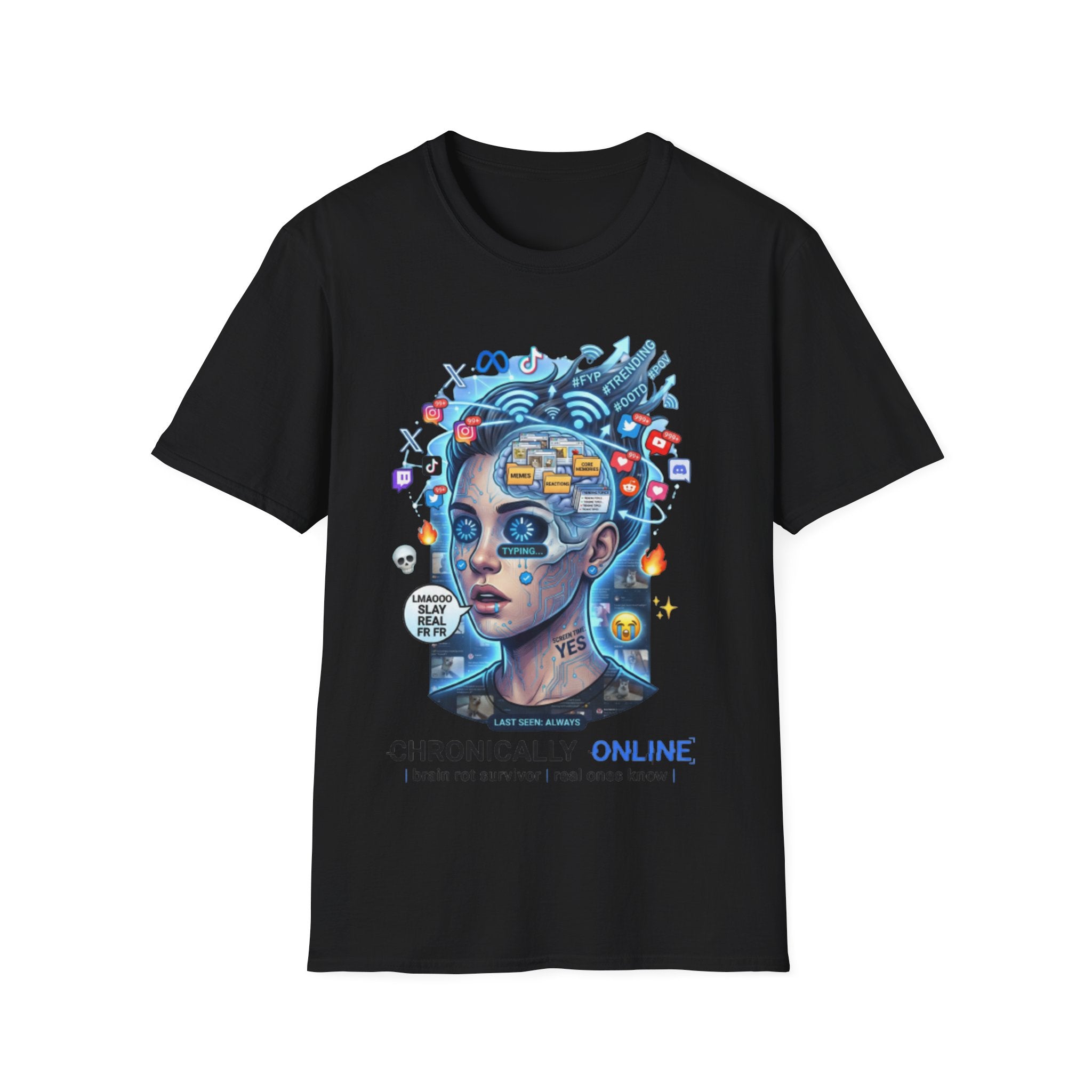 Chronically Online Tee - Trendy Urban Streetwear