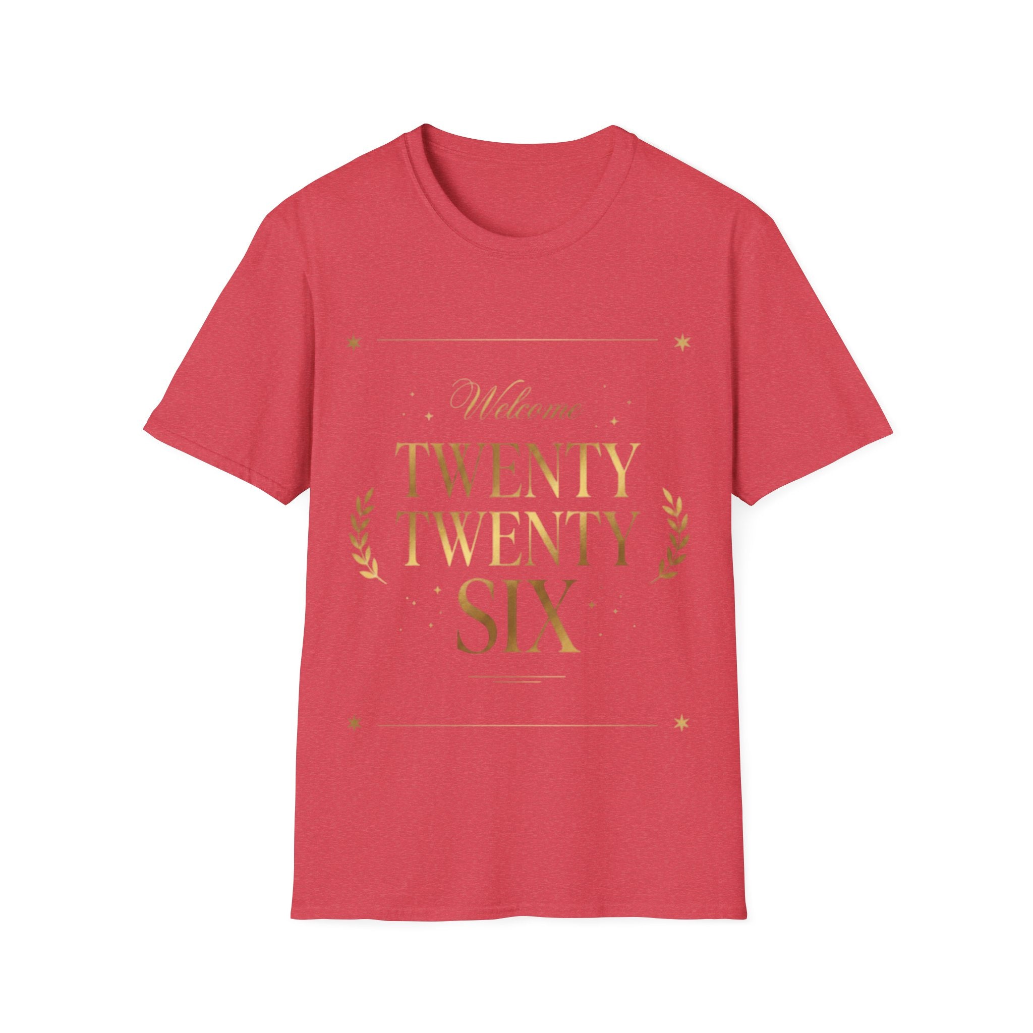 Trendy Urban 'Twenty Twenty Six' Gold Tee