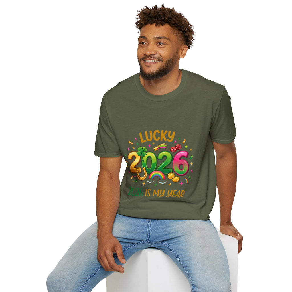 Lucky 2026 Streetwear T-Shirt - Trendy Urban Style