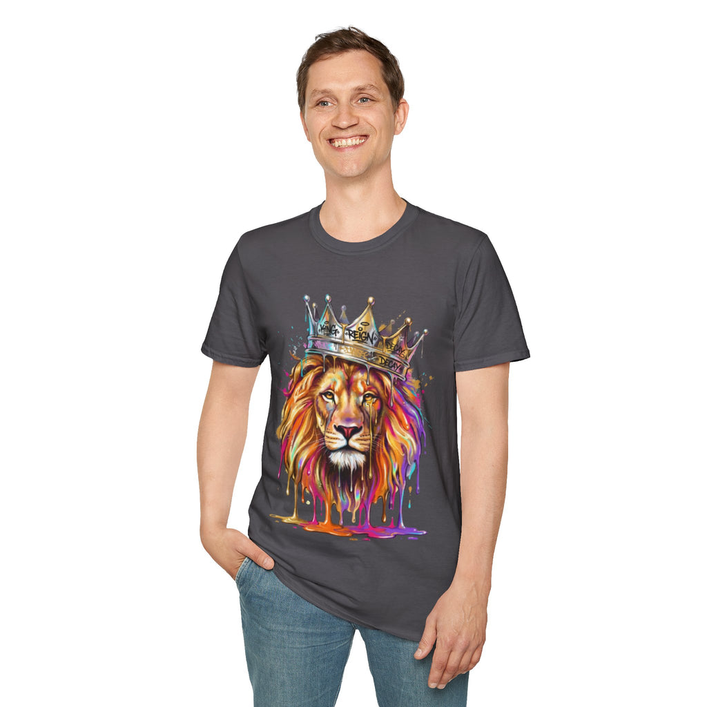 Vibrant Lion Streetwear Tee - Urban Art Vibes