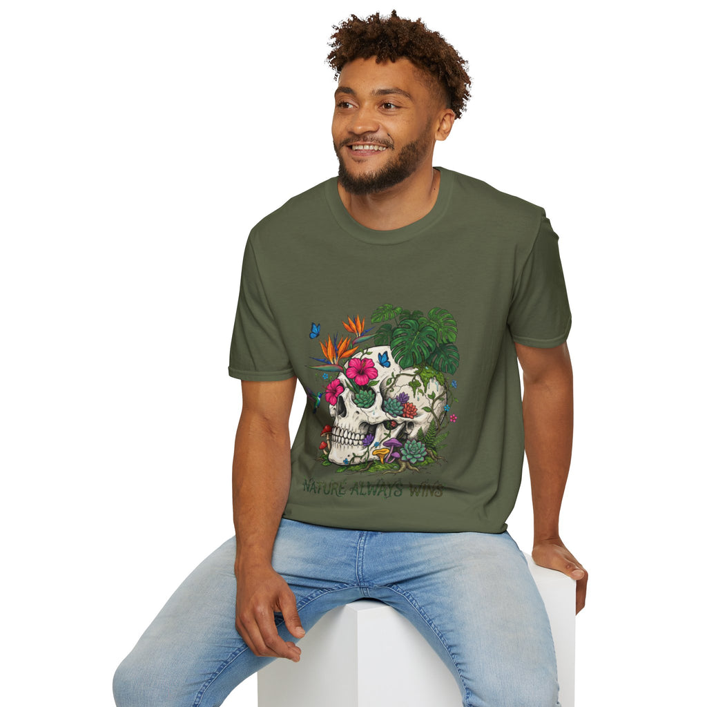 Nature Always Wins Skull Streetwear T-Shirt