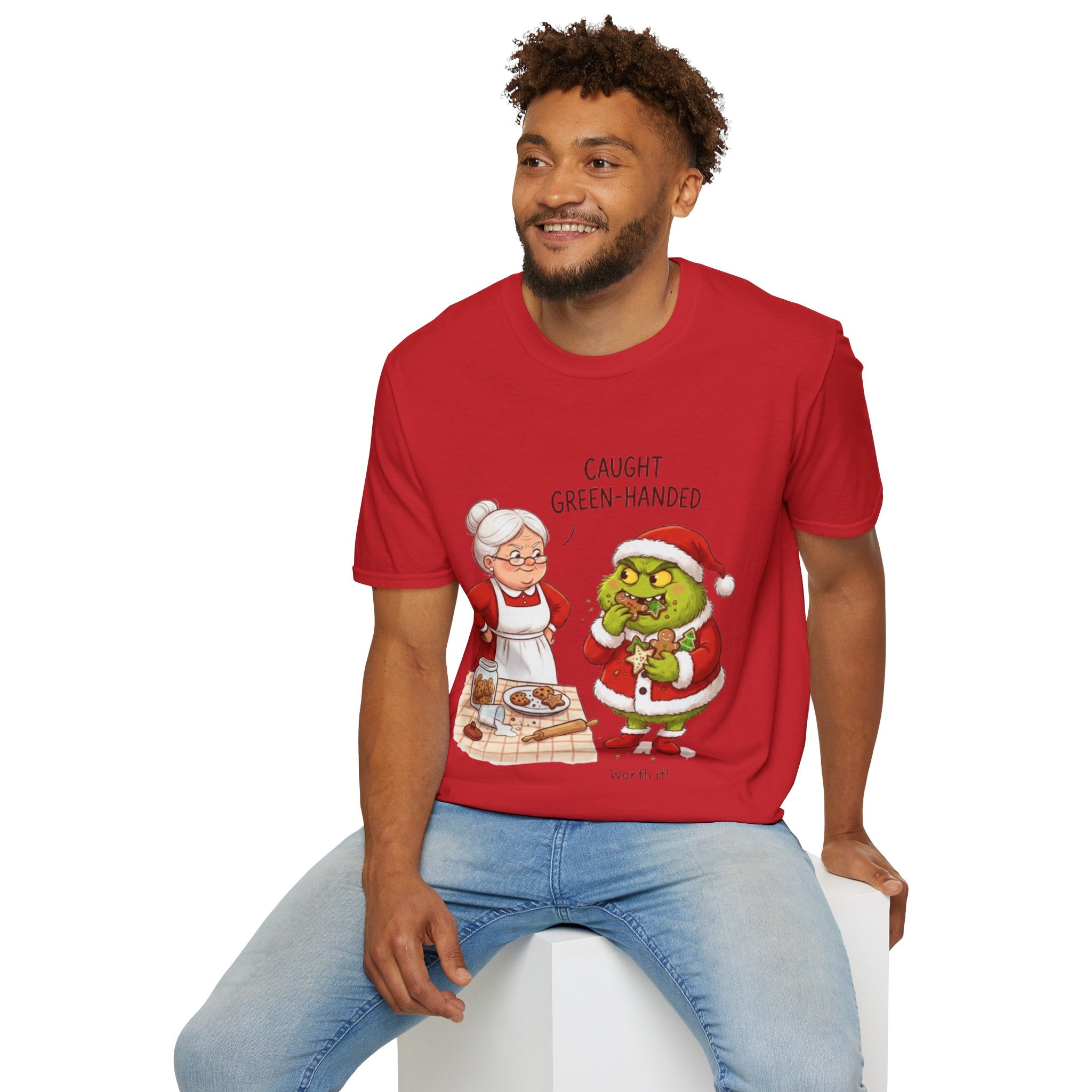 Grinch Cookie Thief T-shirt | Funny Holiday Baking Tee