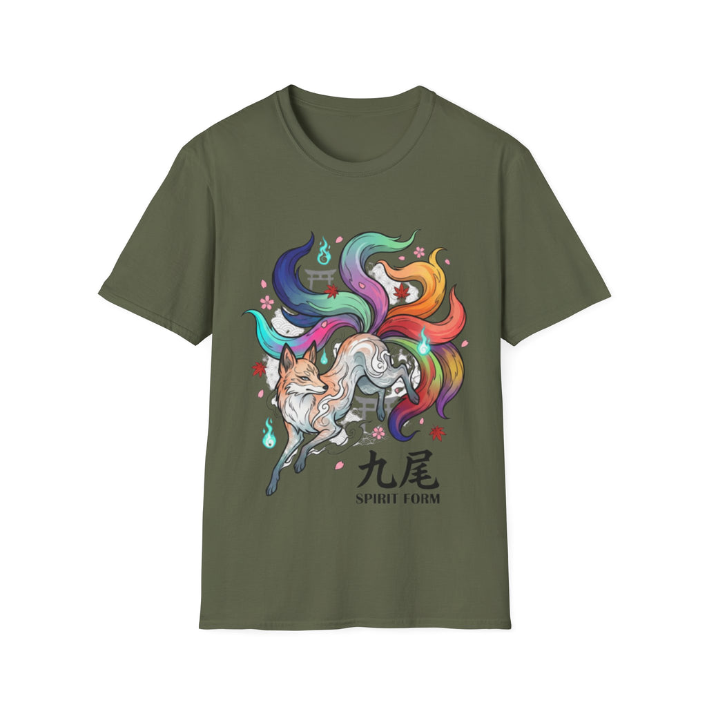Mystical Nine-Tailed Fox Urban Streetwear Tee