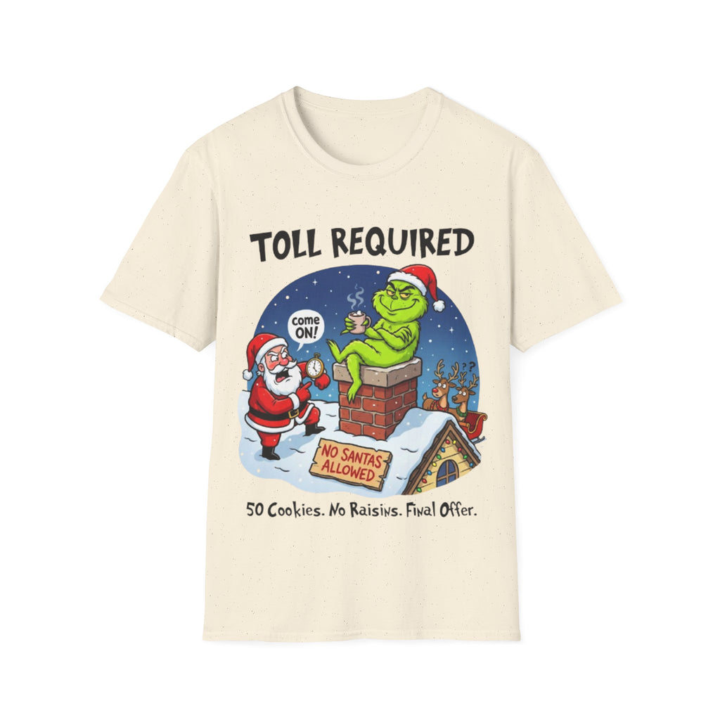 Santa Blocked by Grinch Tee | Funny Grinch Christmas T-shirt