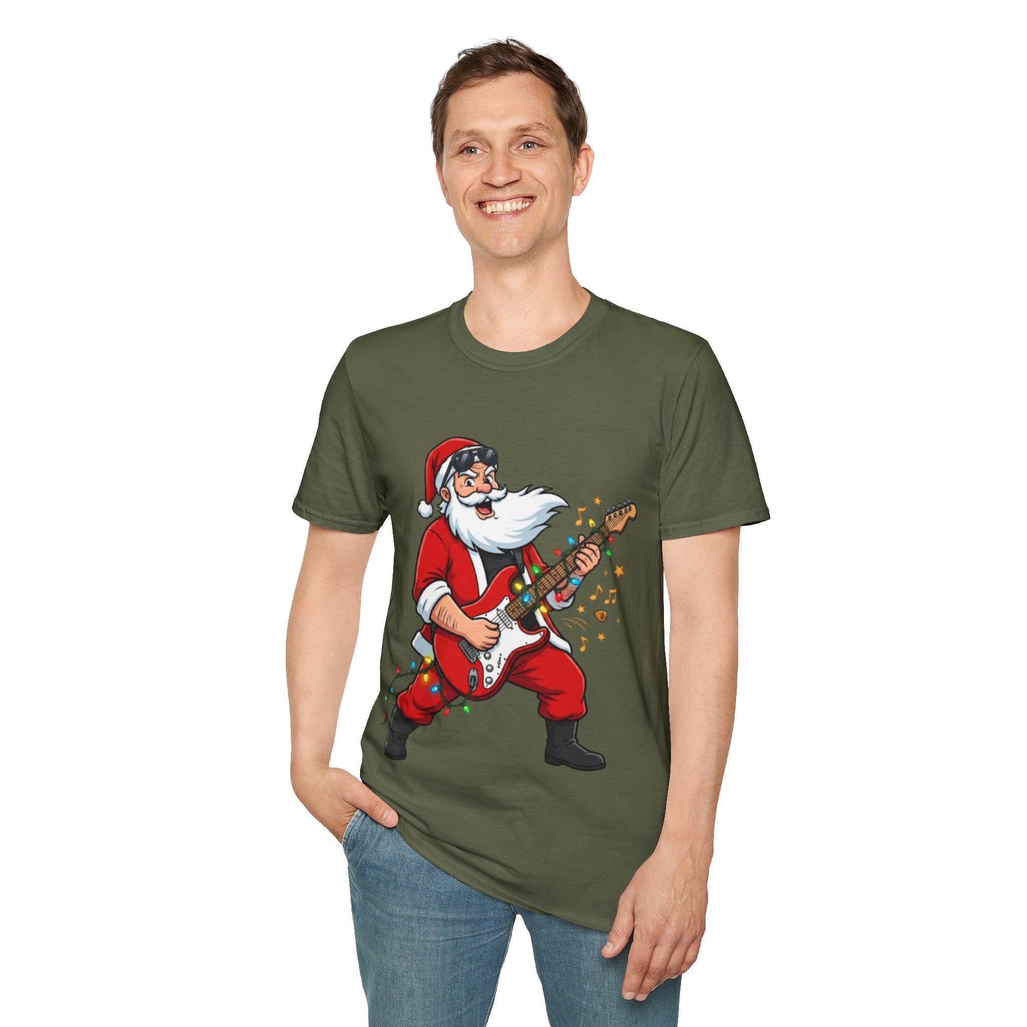 Rockin' Santa Tee | Funny & Cool Christmas T-shirt