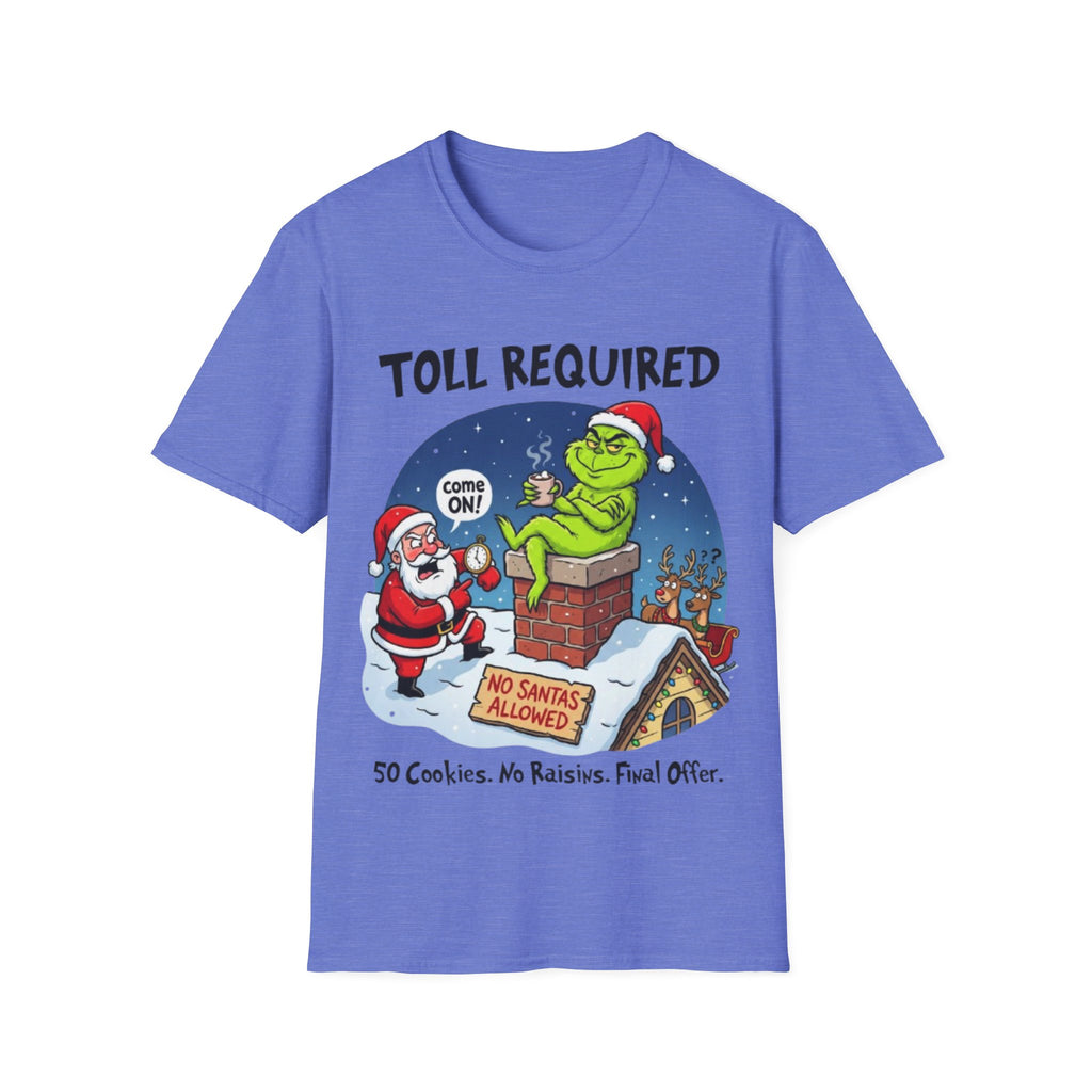 Santa Blocked by Grinch Tee | Funny Grinch Christmas T-shirt