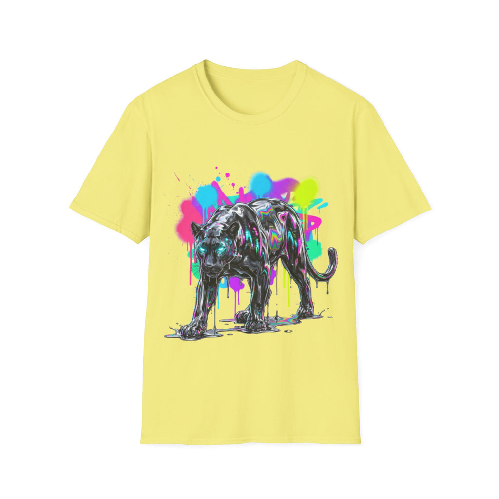 Neon Panther Streetwear Tee - Urban Trendy Vibes