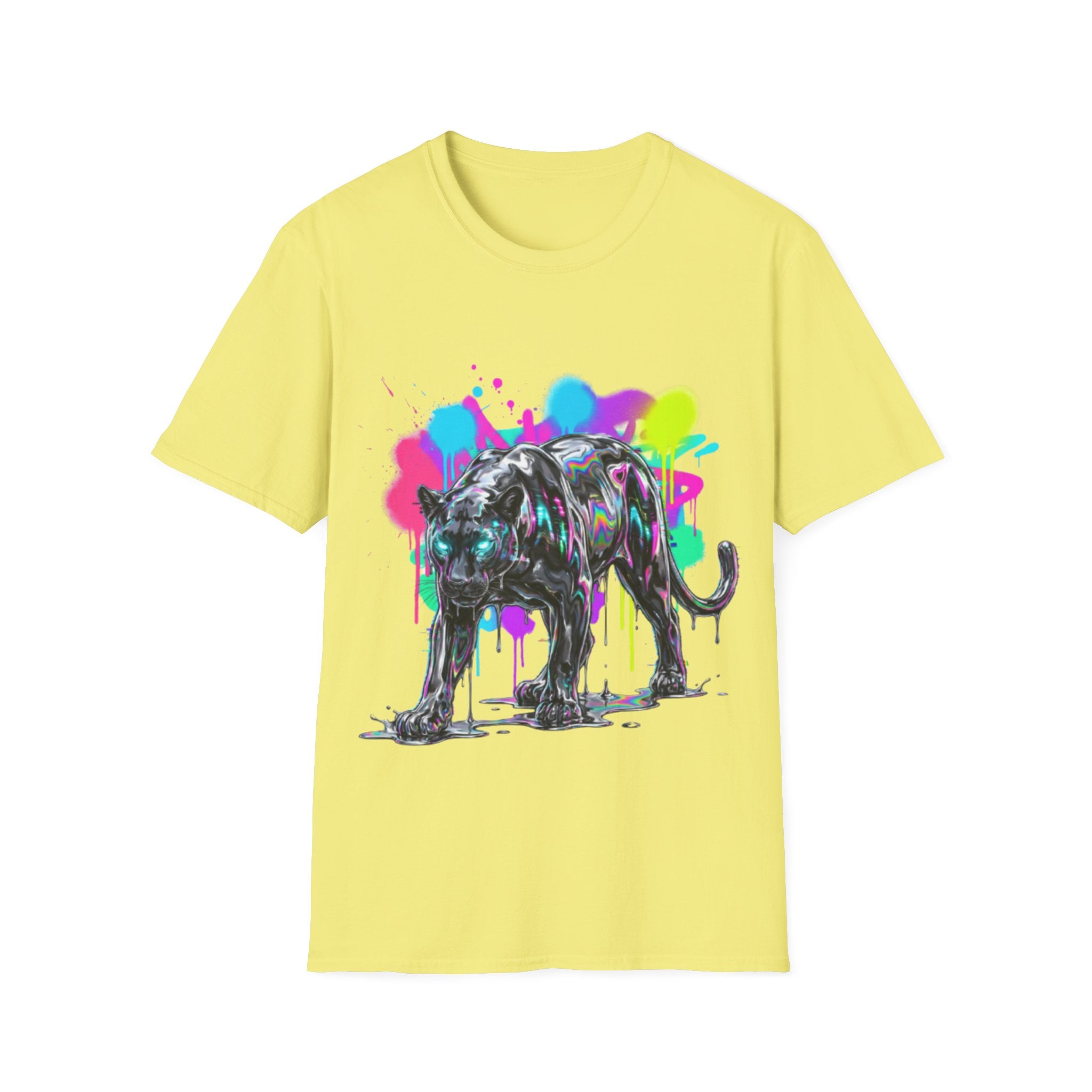 Neon Panther Streetwear Tee - Urban Trendy Vibes