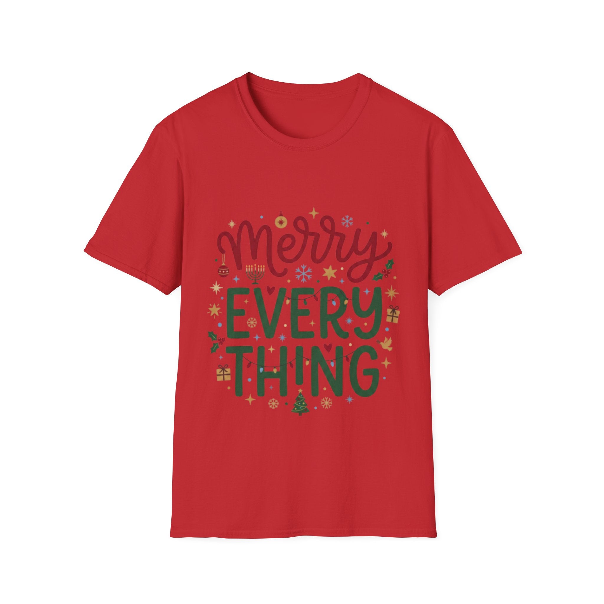 Trendy 'Merry Everything' Holiday T-Shirt
