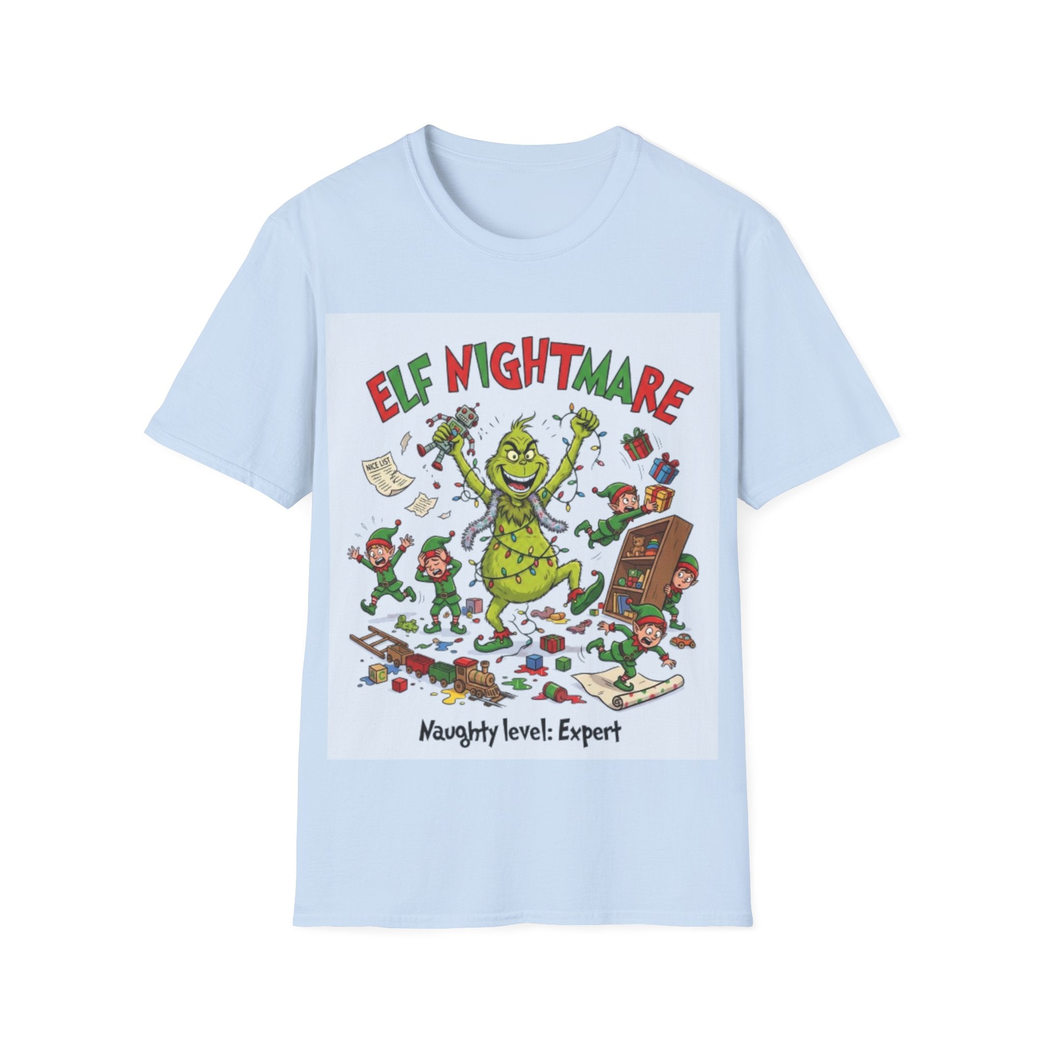 Grinch Elf Nightmare Tee | Funny Grinch Christmas Chaos T-shirt