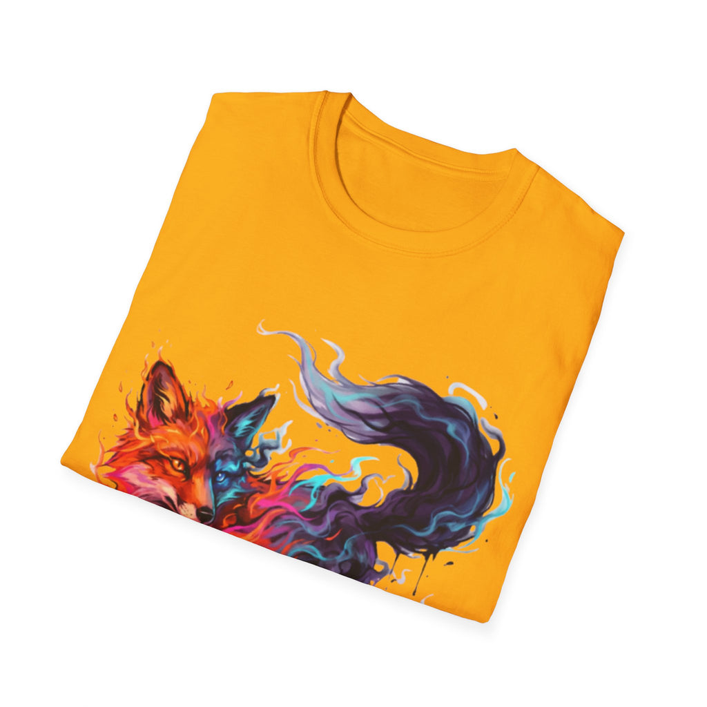 Urban Fox Flame T-Shirt - Trendy Streetwear Design