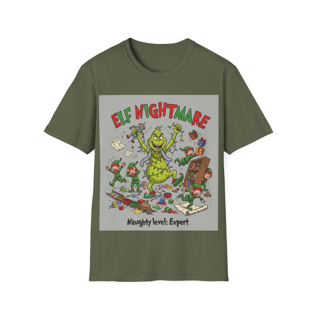 Grinch Elf Nightmare Tee | Funny Grinch Christmas Chaos T-shirt