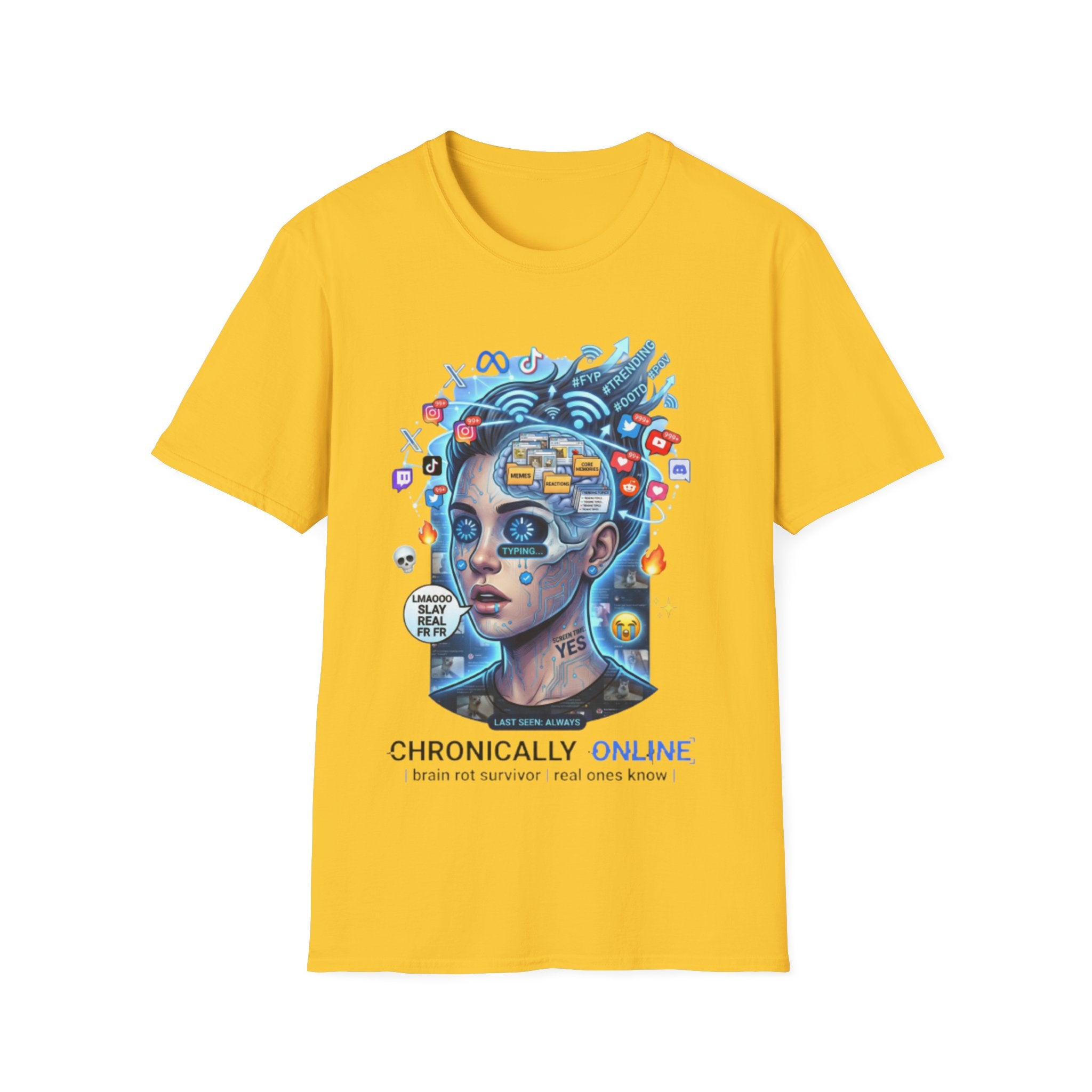 Chronically Online Tee - Trendy Urban Streetwear