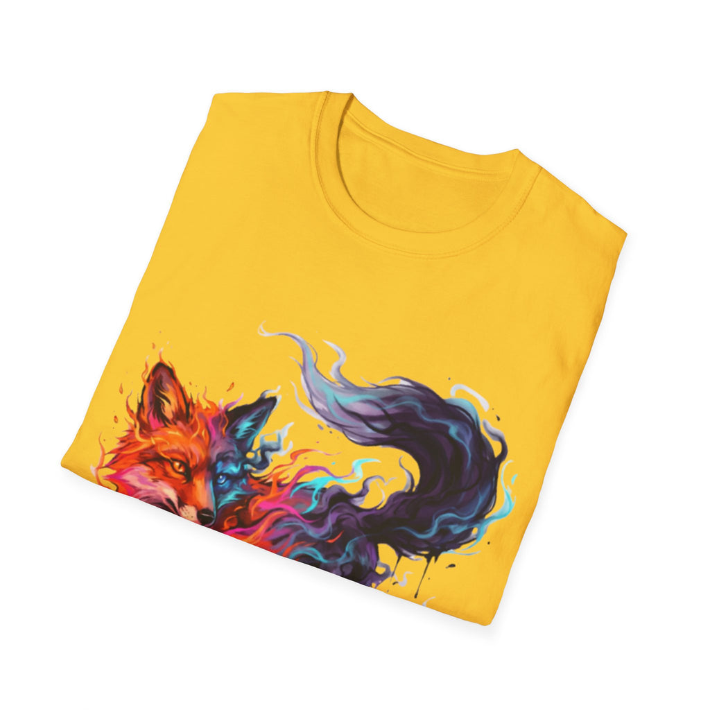Urban Fox Flame T-Shirt - Trendy Streetwear Design