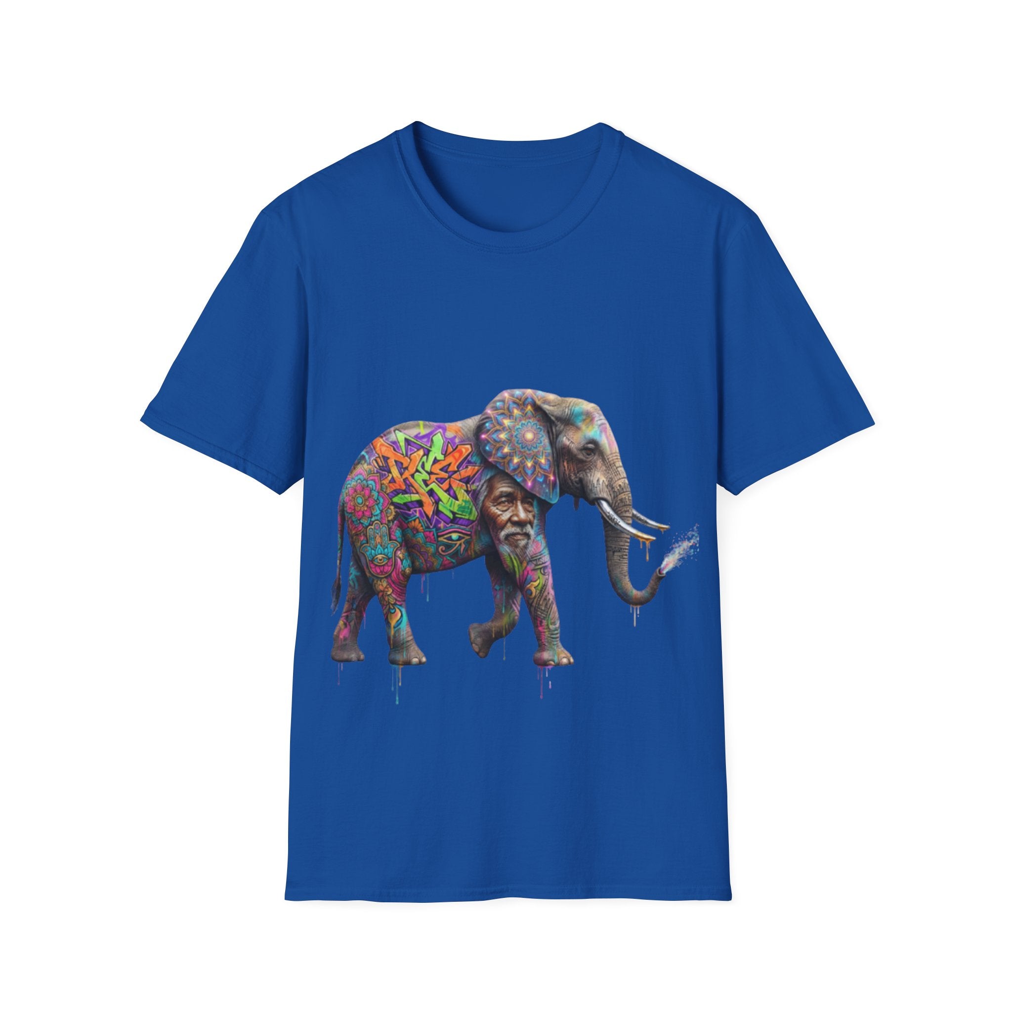 Vibrant Urban Elephant Streetwear Tee - Unisex