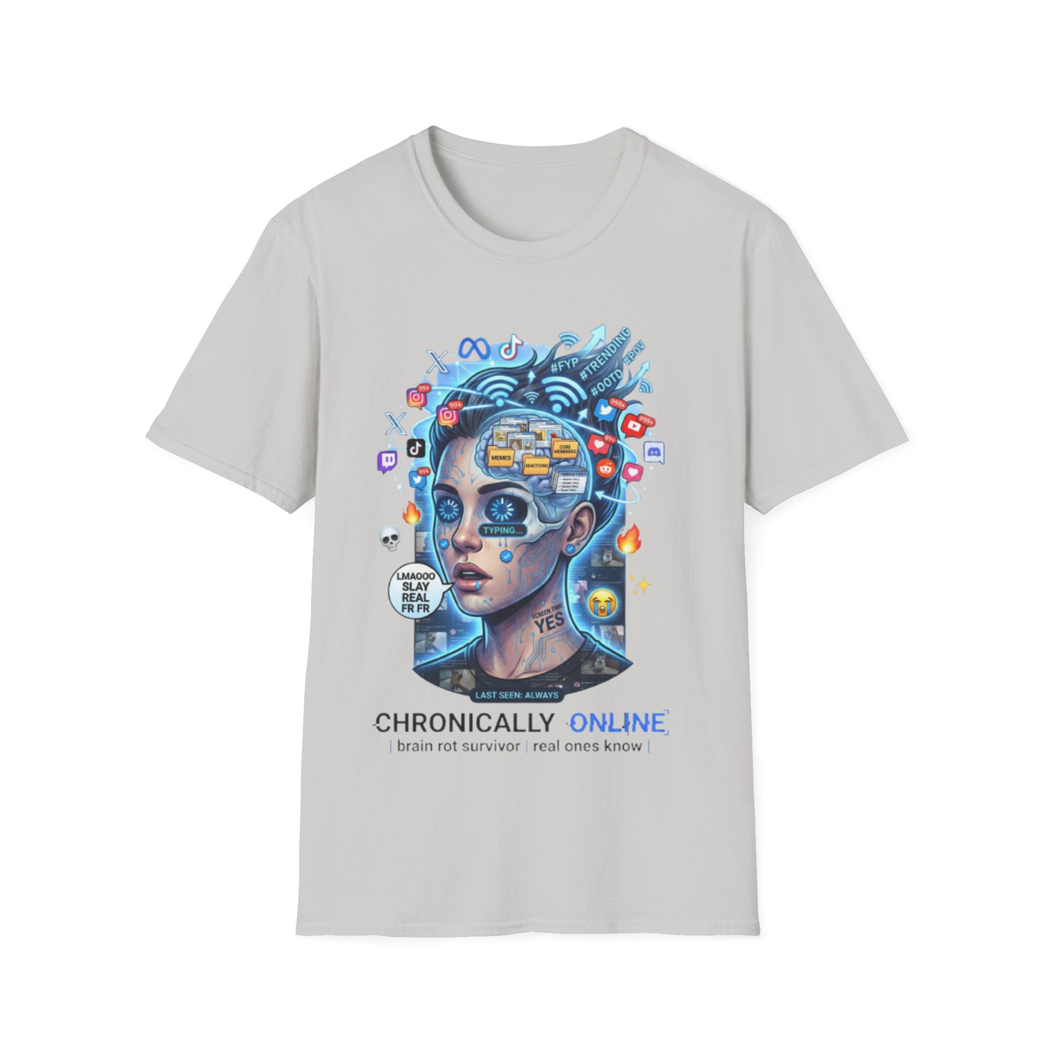 Chronically Online Tee - Trendy Urban Streetwear