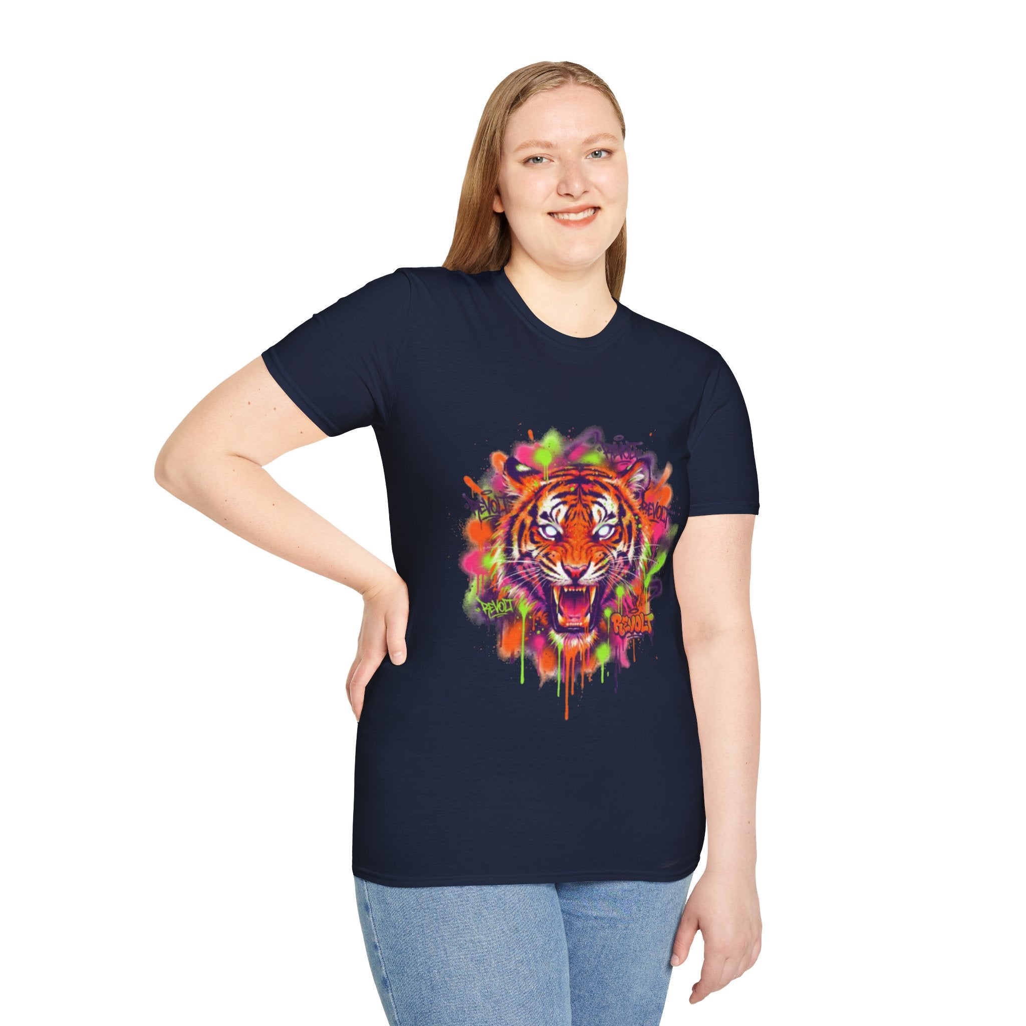Trendy Urban Tiger Tee - Bold Streetwear Vibes