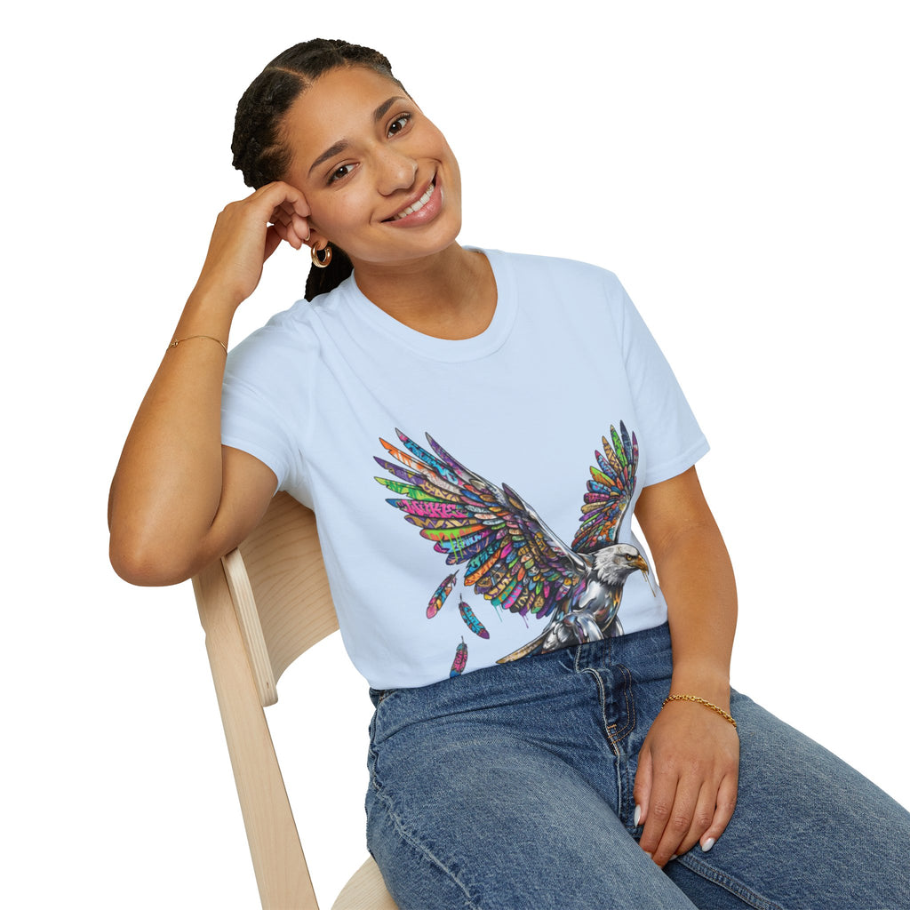 Vibrant Urban Eagle T-Shirt - Bold Streetwear Design