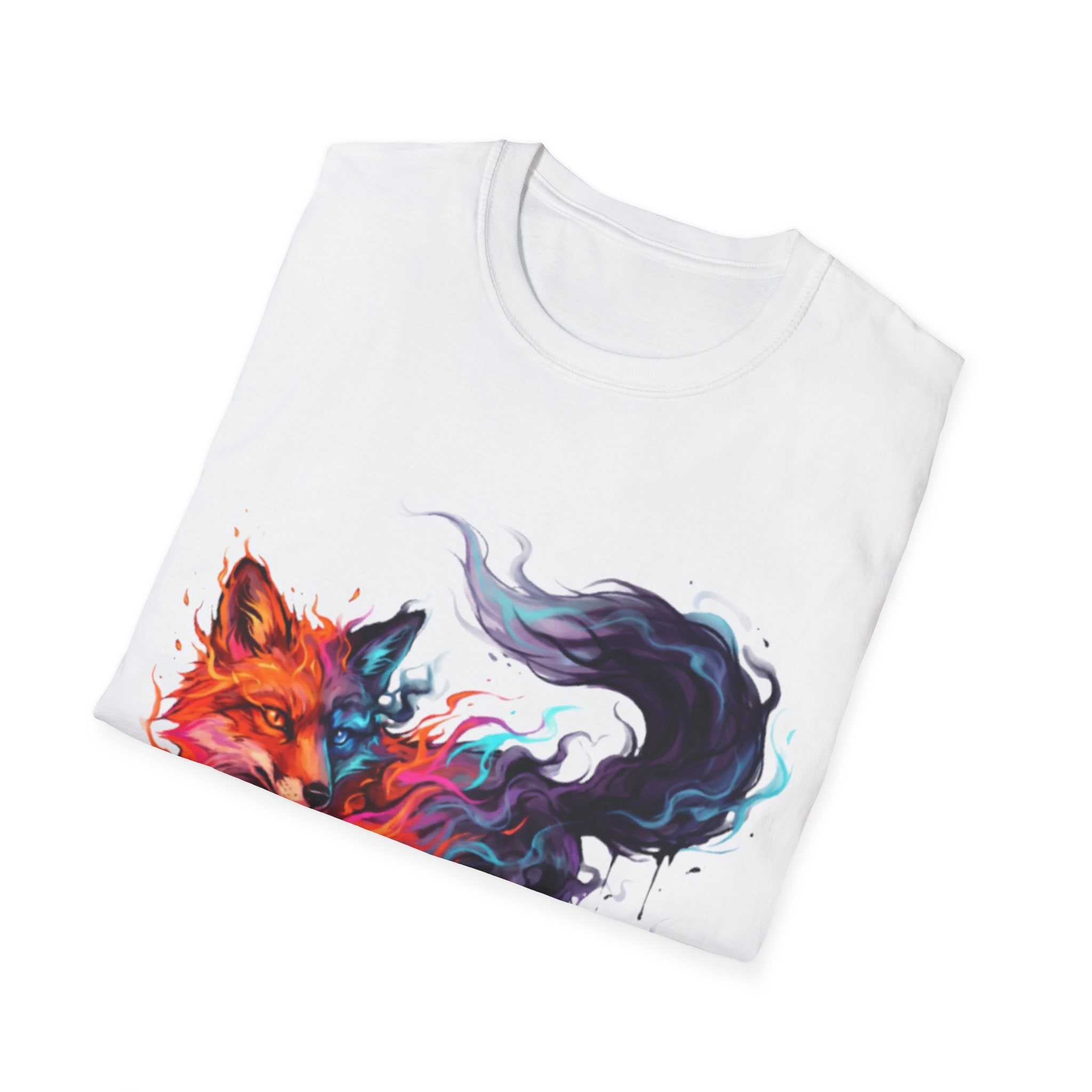 Urban Fox Flame T-Shirt - Trendy Streetwear Design