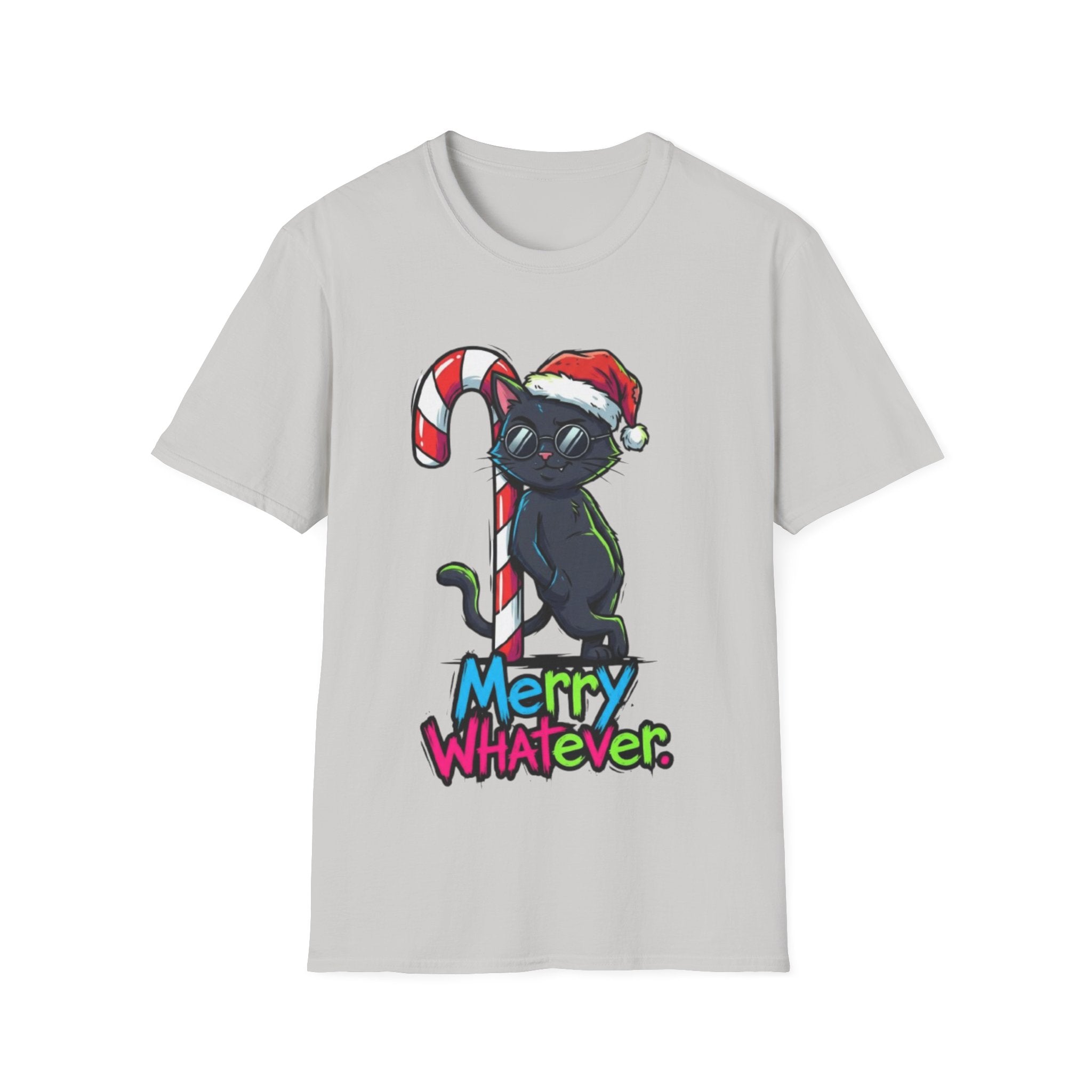 Christmas T-shirt: Merry Whatever Cat