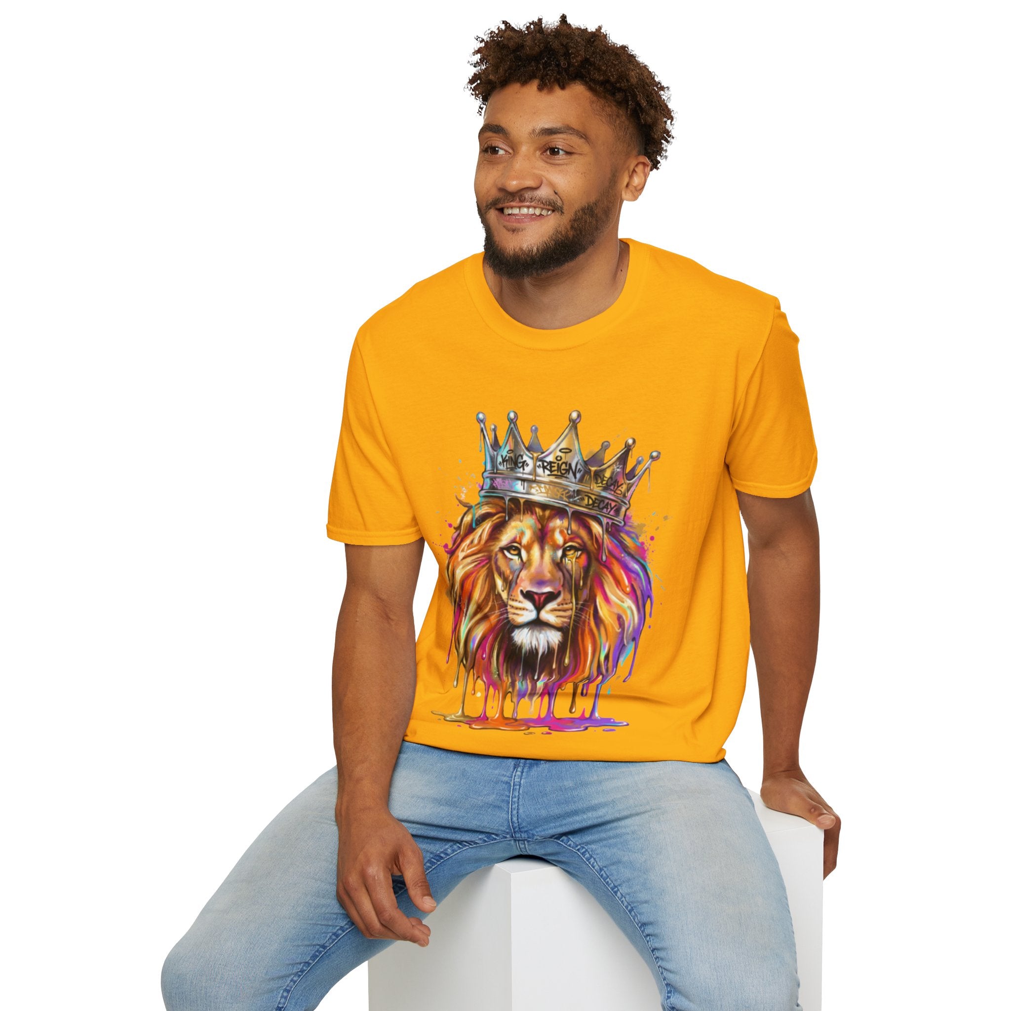 Vibrant Lion Streetwear Tee - Urban Art Vibes