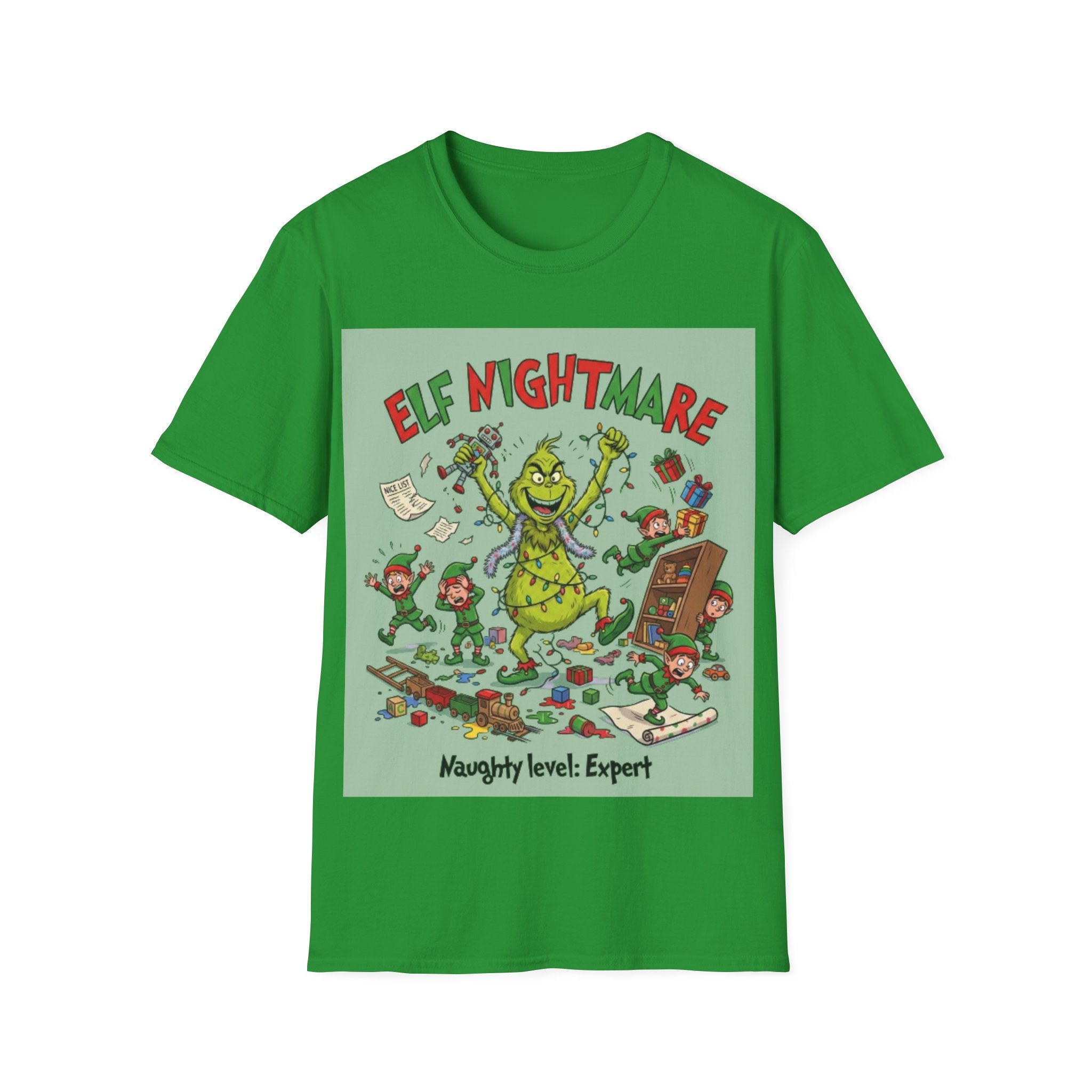 Grinch Elf Nightmare Tee | Funny Grinch Christmas Chaos T-shirt