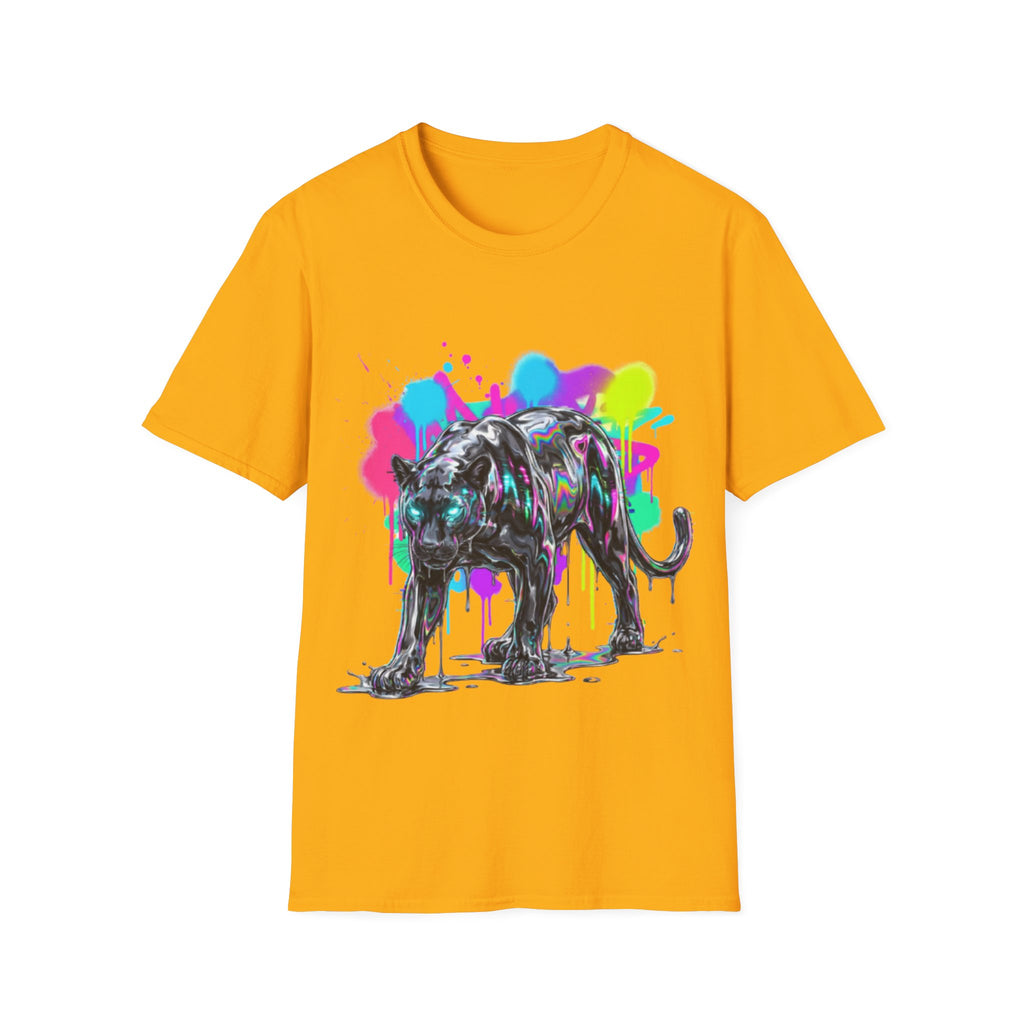 Neon Panther Streetwear Tee - Urban Trendy Vibes