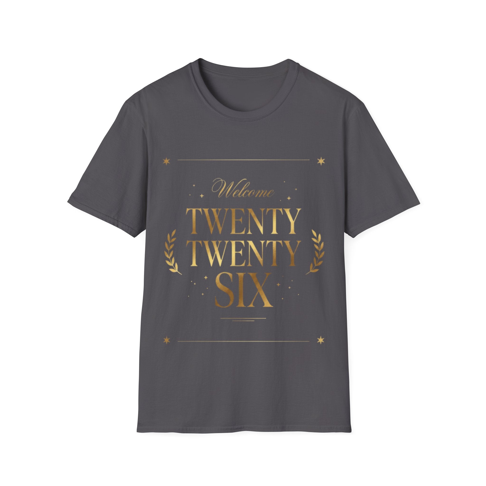 Trendy Urban 'Twenty Twenty Six' Gold Tee