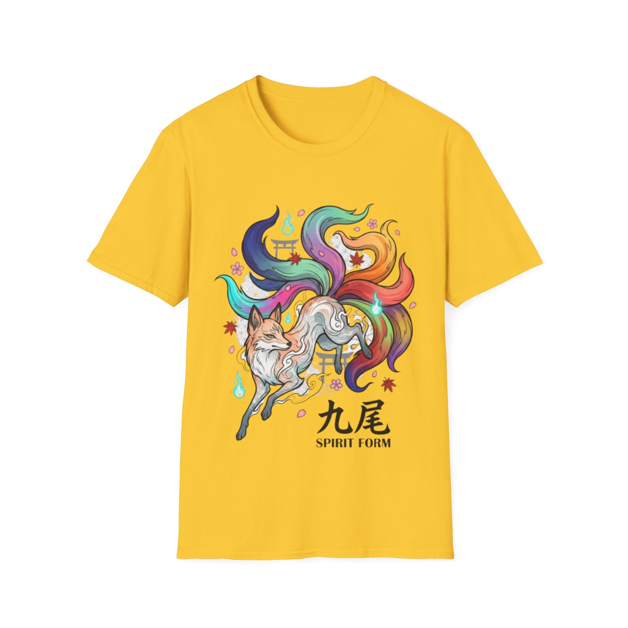Mystical Nine-Tailed Fox Urban Streetwear Tee