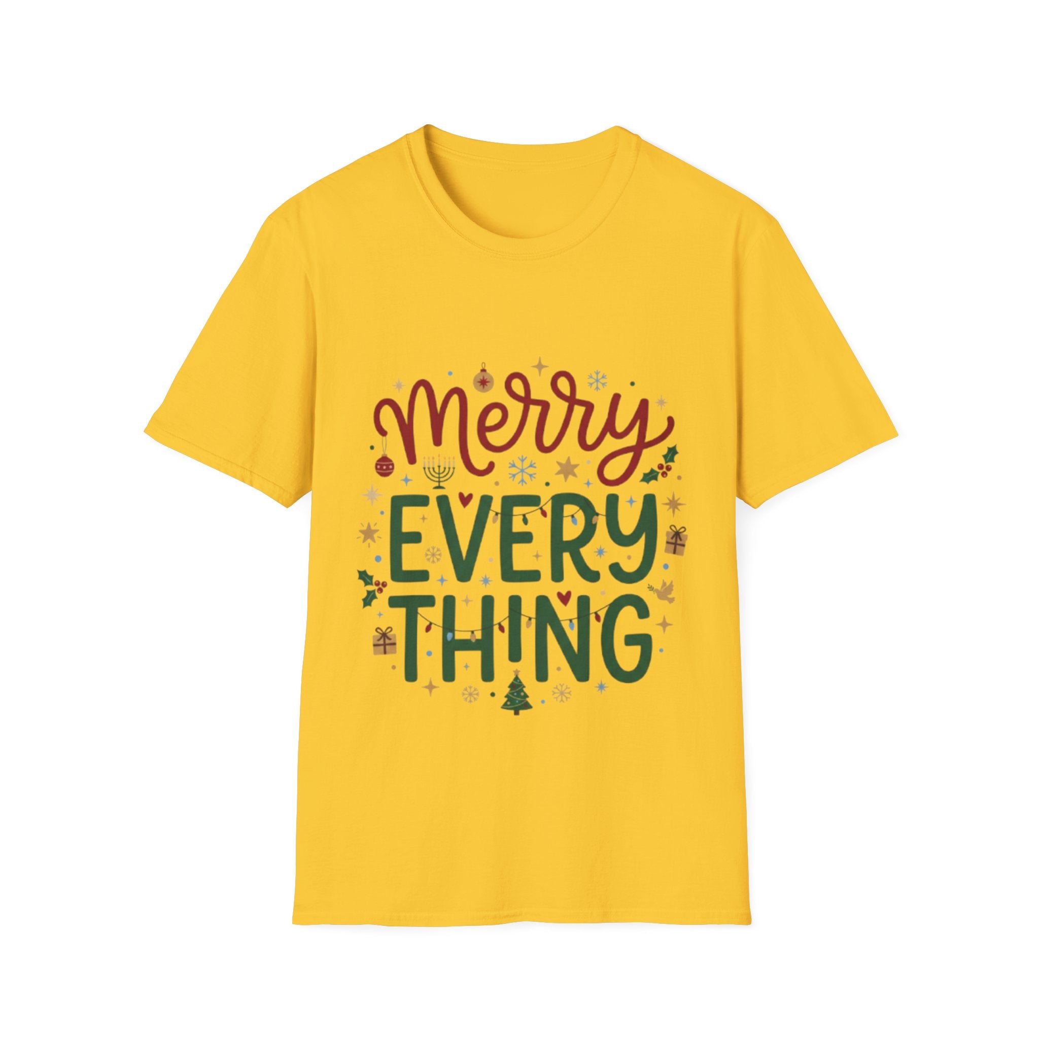 Trendy 'Merry Everything' Holiday T-Shirt