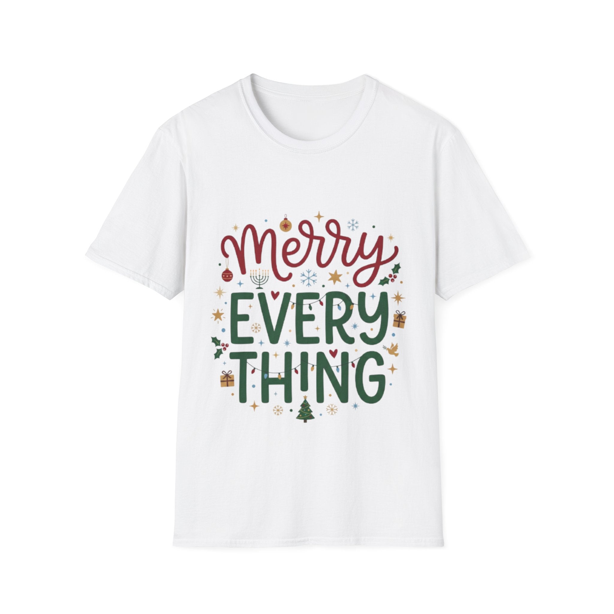 Trendy 'Merry Everything' Holiday T-Shirt