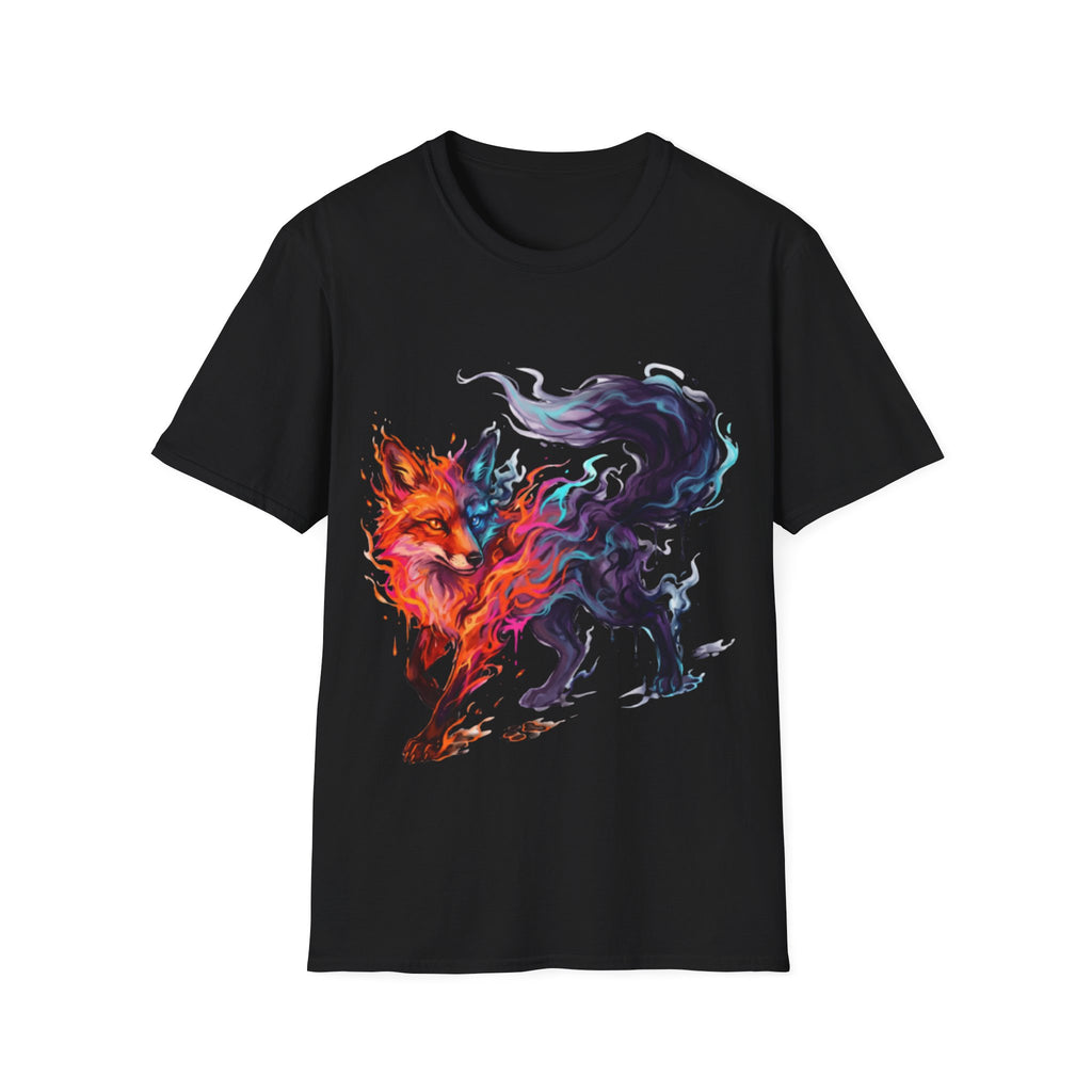 Urban Fox Flame T-Shirt - Trendy Streetwear Design
