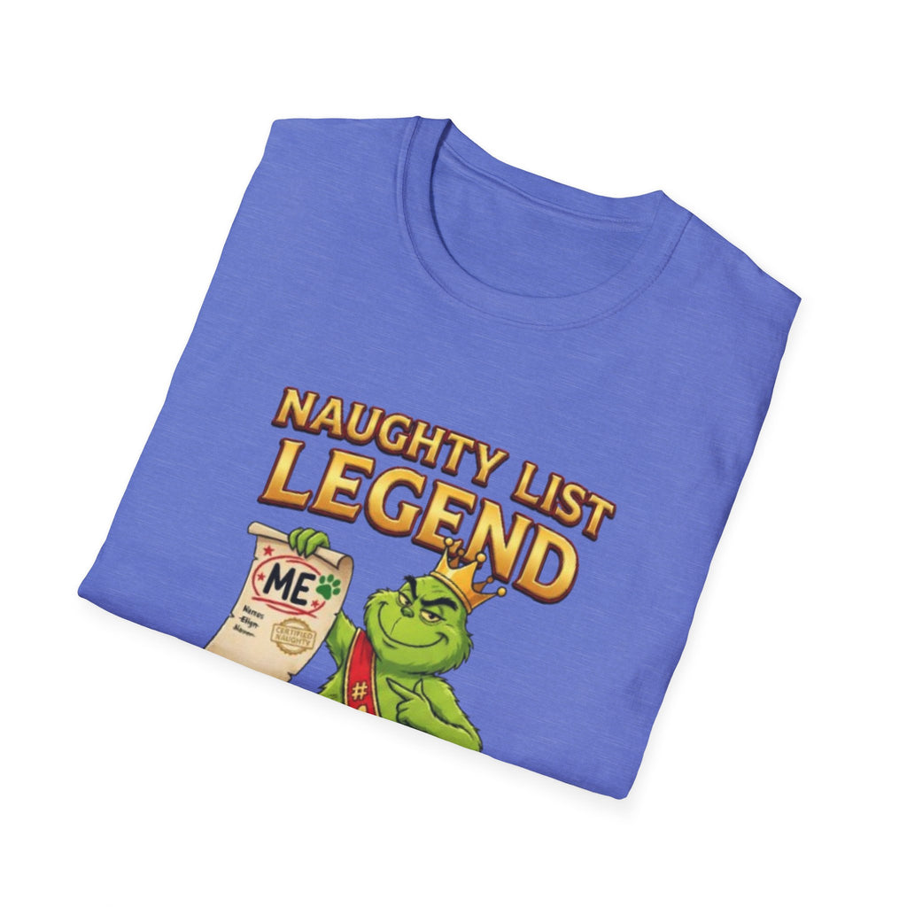 Naughty List Legend Tee | Funny Grinch Christmas T-shirt
