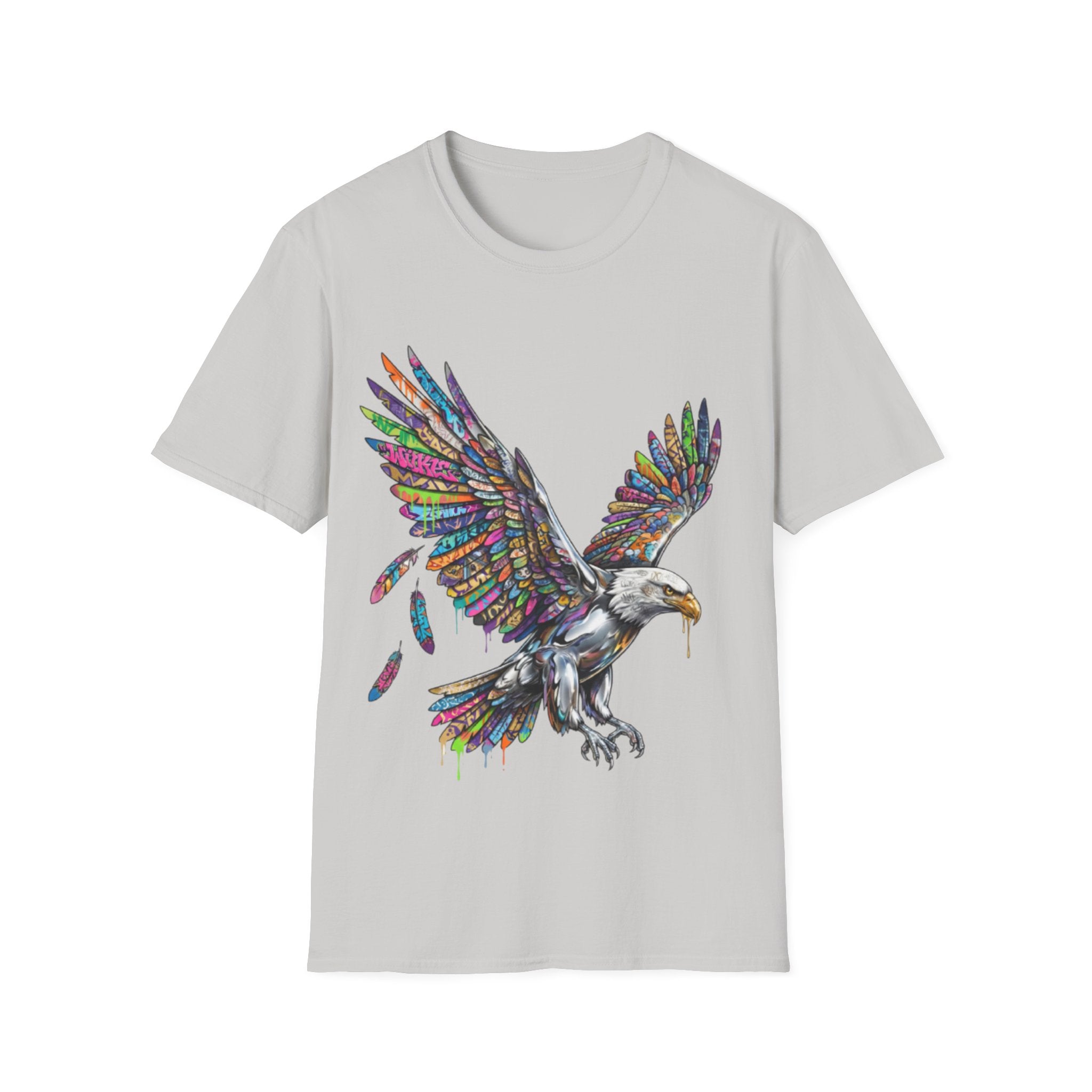 Vibrant Urban Eagle T-Shirt - Bold Streetwear Design