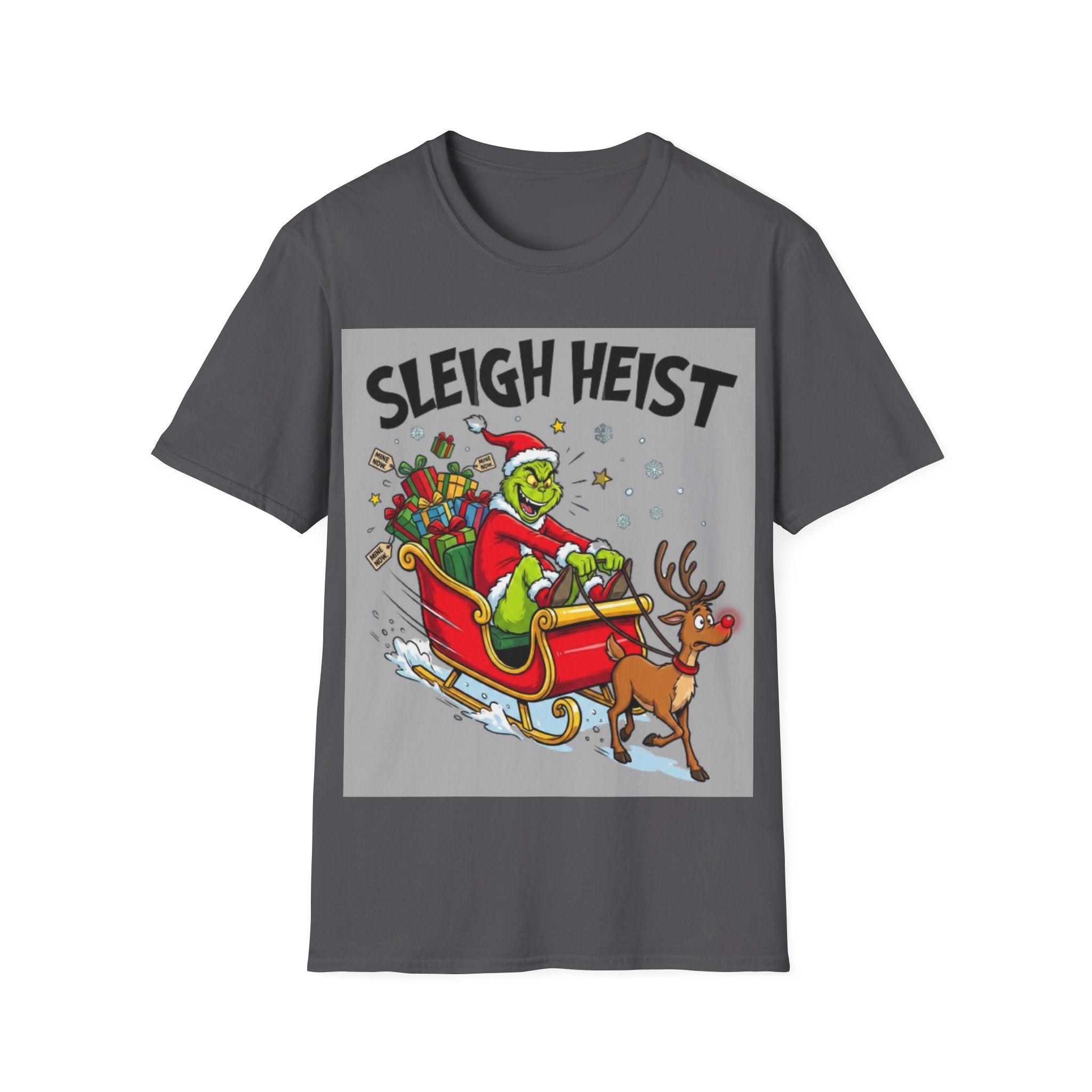 Grinch Sleigh Heist Tee | Funny Grinch Christmas Chaos T-shirt