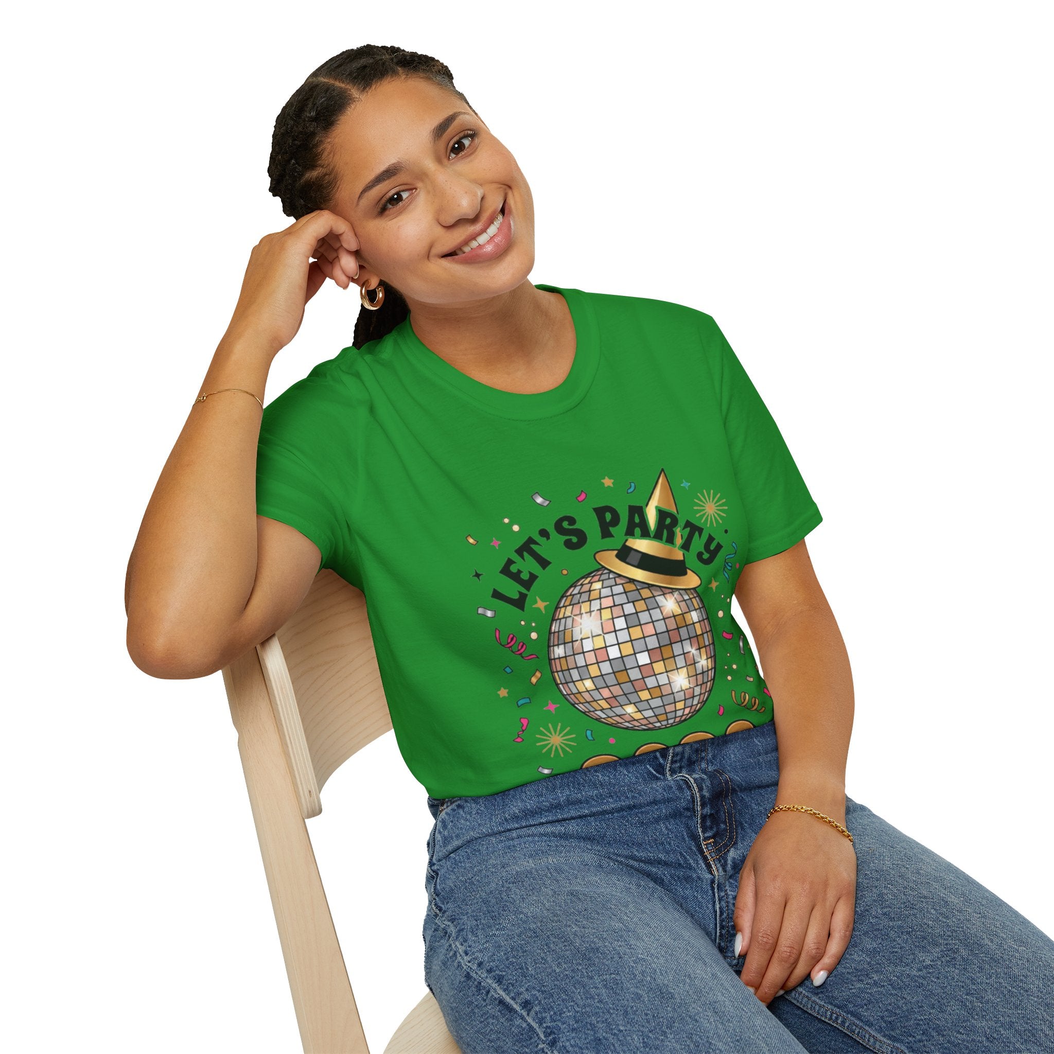 Trendy Let's Party 2026 Disco Ball Tee