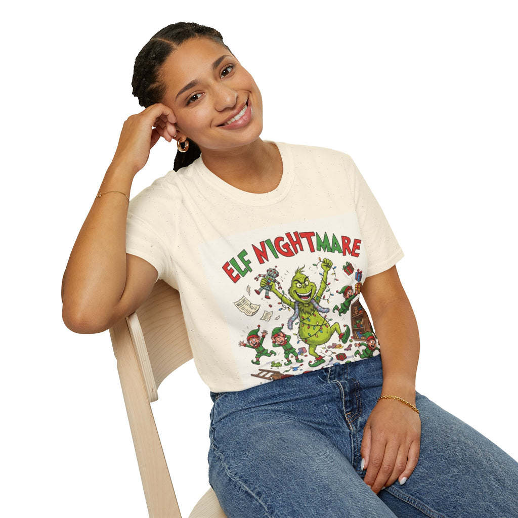 Grinch Elf Nightmare Tee | Funny Grinch Christmas Chaos T-shirt