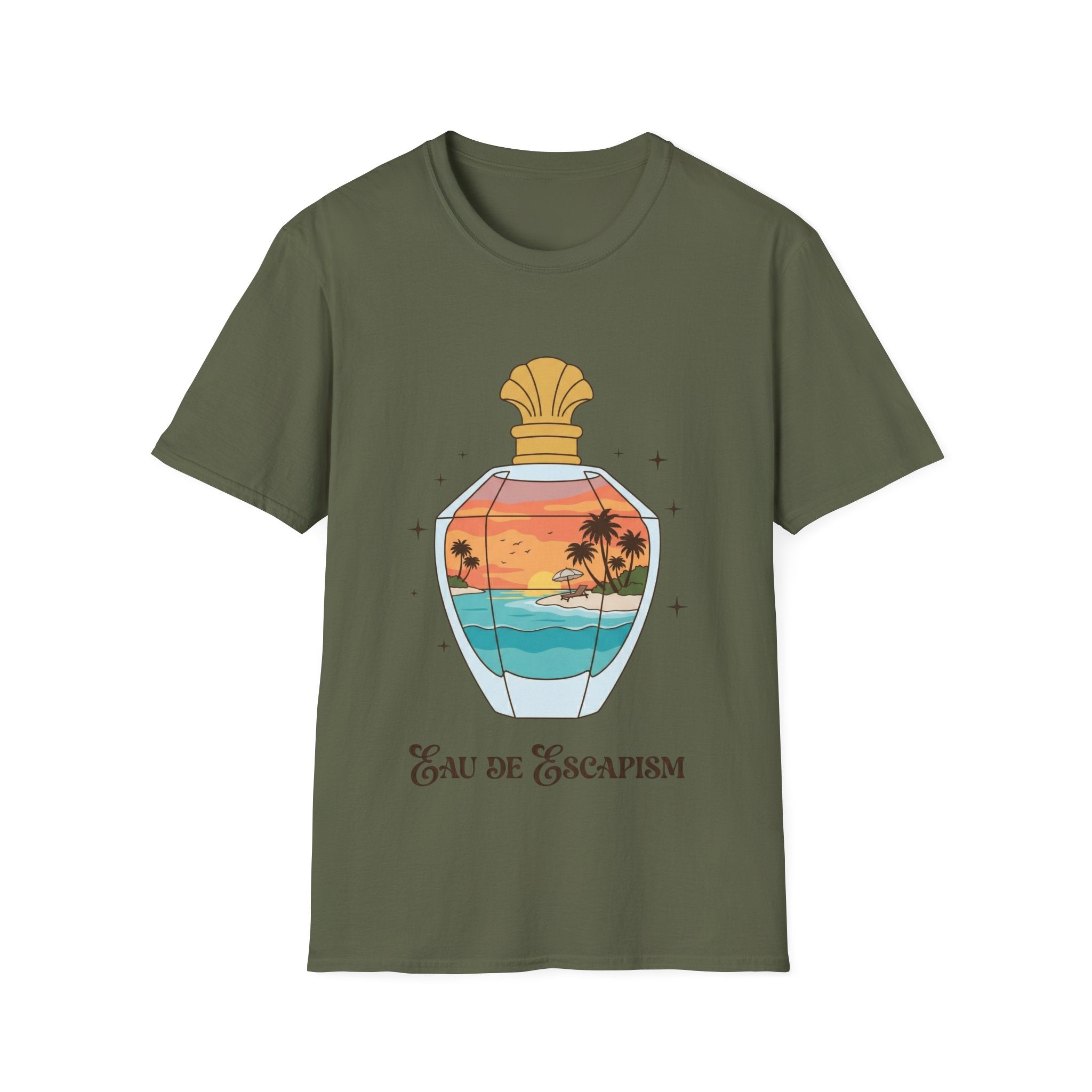 Eau De Escapism Graphic Tee - Dreamy Vacation Aesthetic T-shirt