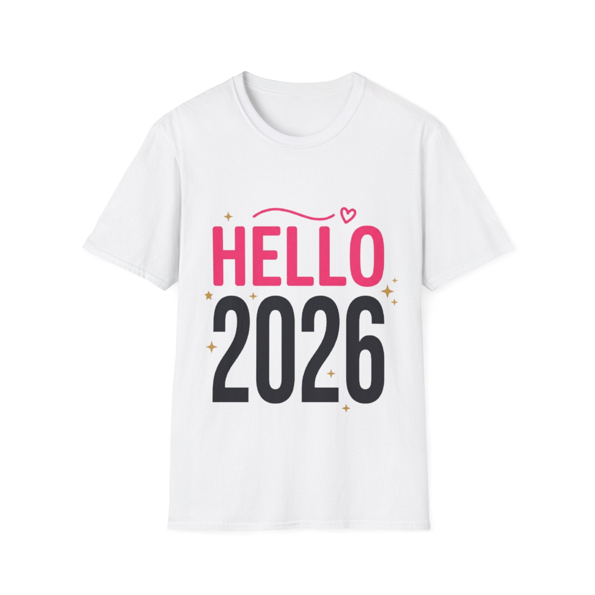 Hello 2026 Trendy Unisex Streetwear T-Shirt