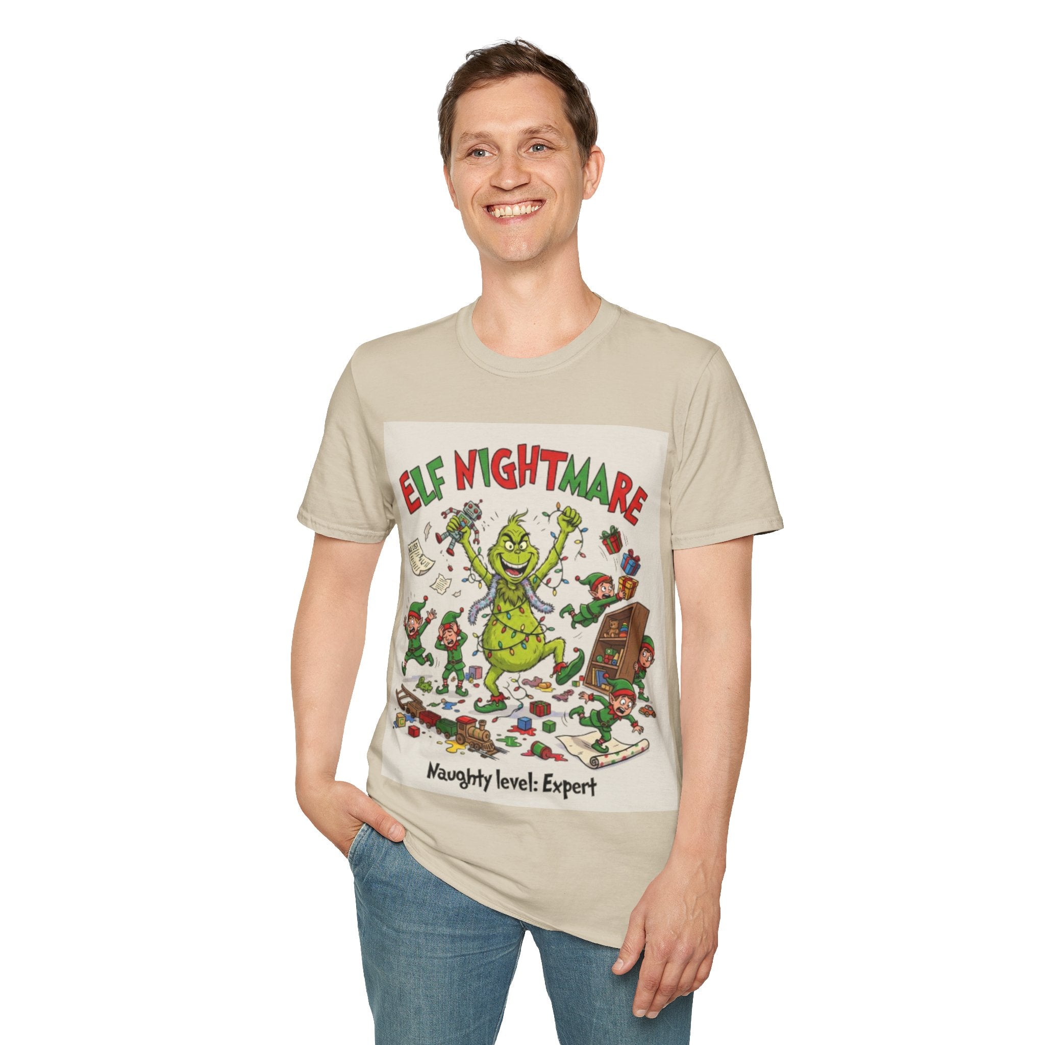 Grinch Elf Nightmare Tee | Funny Grinch Christmas Chaos T-shirt