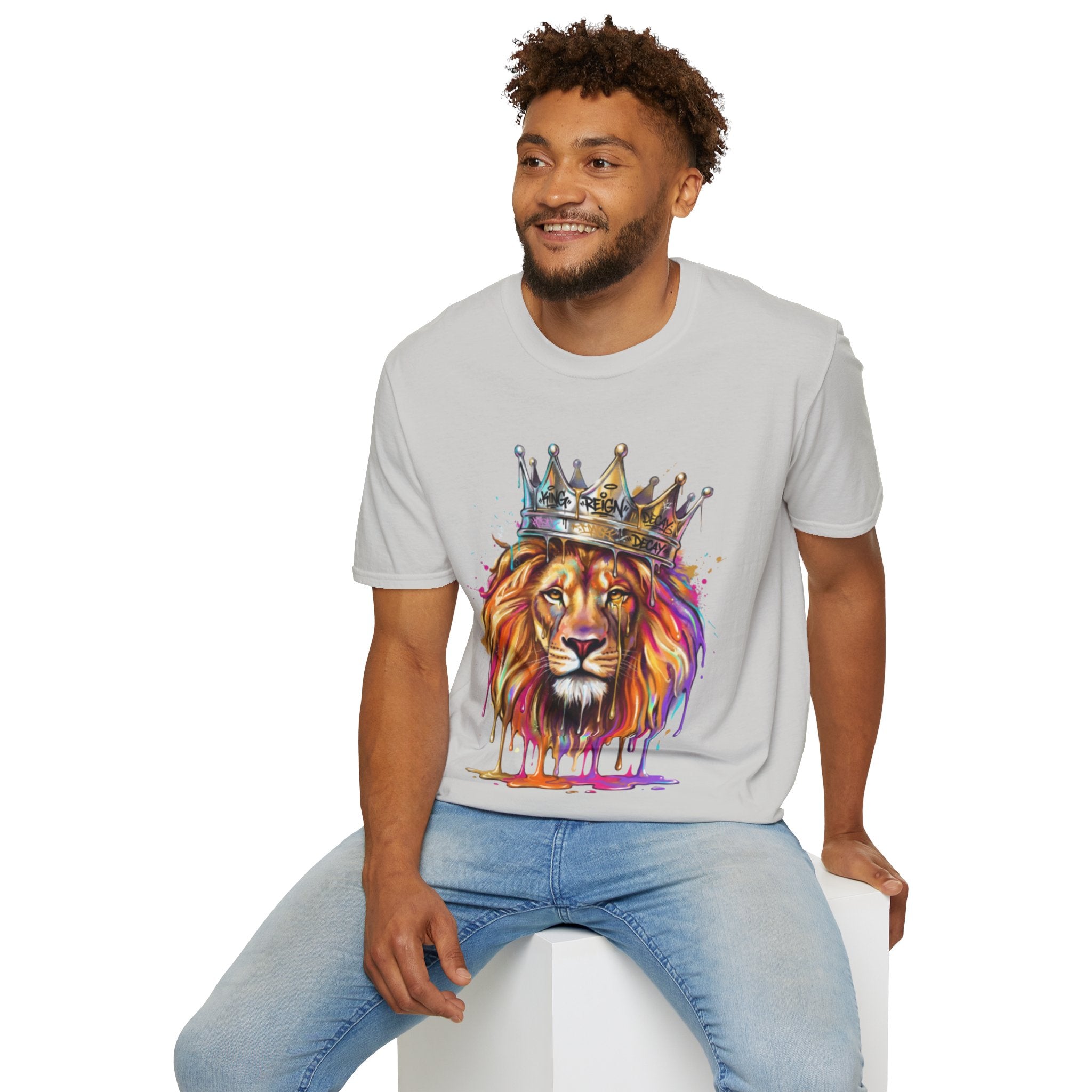 Vibrant Lion Streetwear Tee - Urban Art Vibes