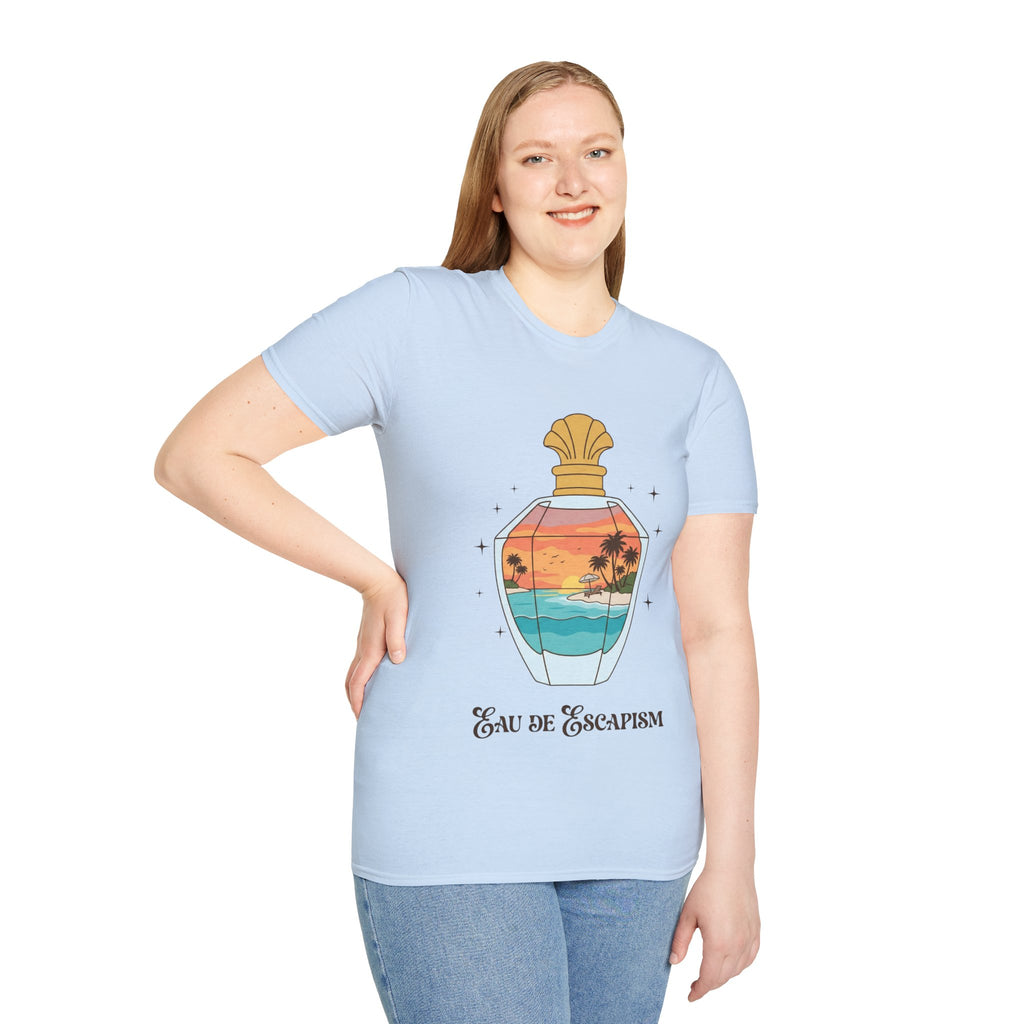 Eau De Escapism Graphic Tee - Dreamy Vacation Aesthetic T-shirt